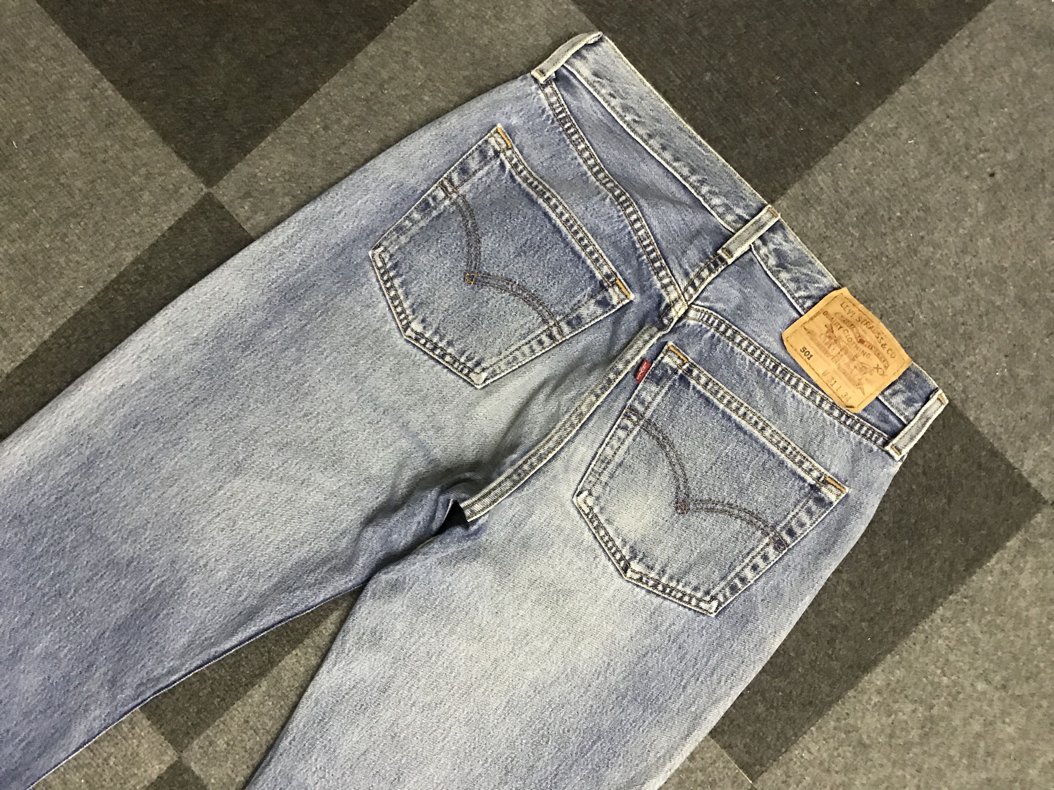 Levi's VLEV134-Vintage Levis 501 Medium wash Jeans Size US 30 / EU 46 - 10 Thumbnail