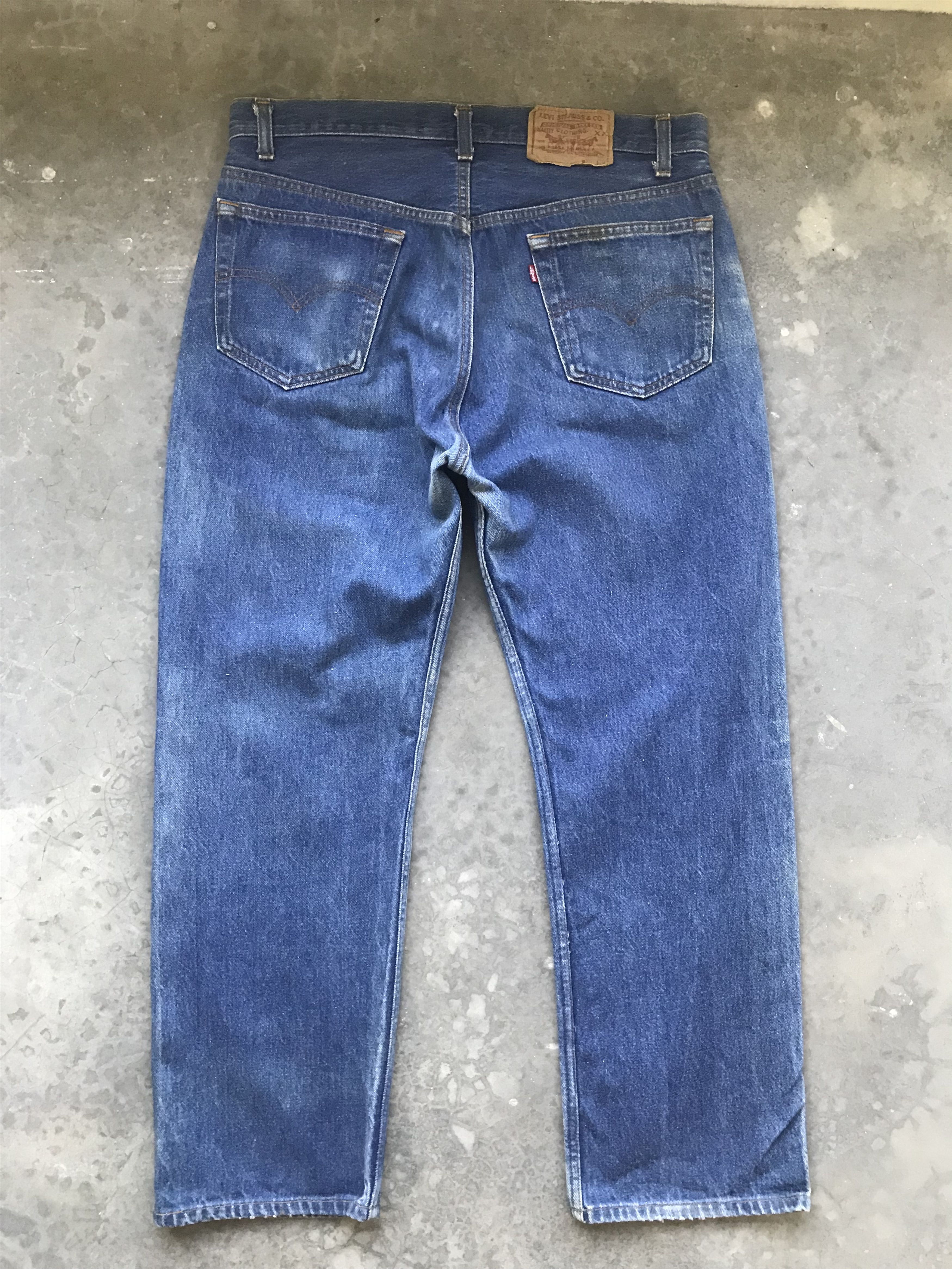 Levi's VLEV7 - Vintage 90s Levis 501 Distressed Denim Size US 33 - 9 Thumbnail