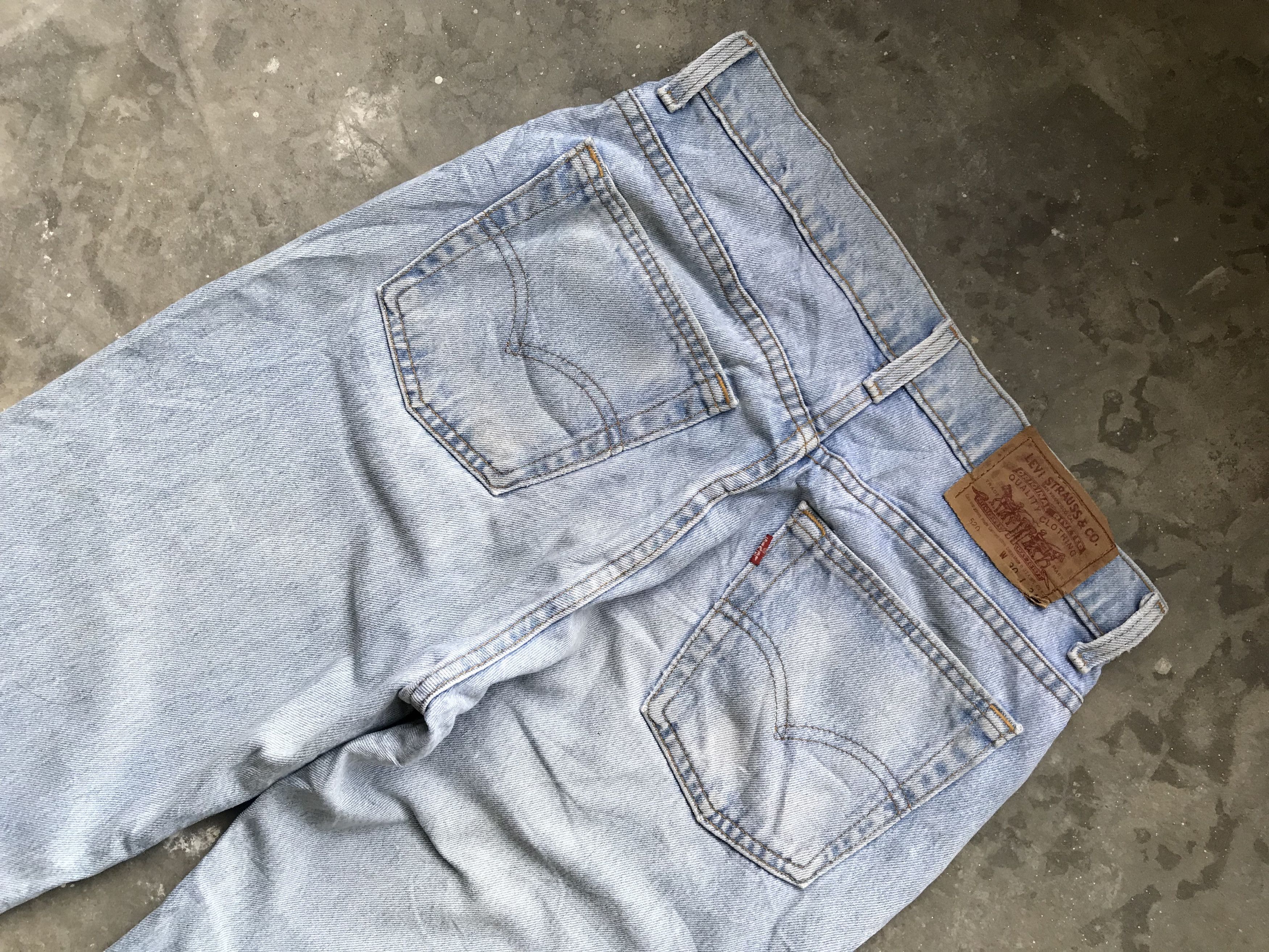 Levi's × Levi's Vintage Clothing × Vintage VLEV29 - Vintage Levis 520 Light Wash Denim Size US 30 / EU 46 - 7 Thumbnail