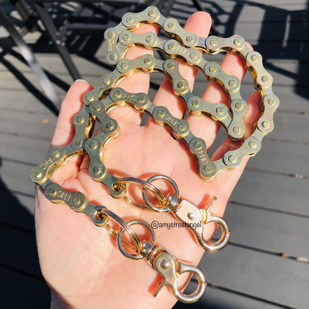Handmade Bike Motorcycle Pant Chains heavy Industrial Wallet Keychain Size ONE SIZE - 10 Thumbnail