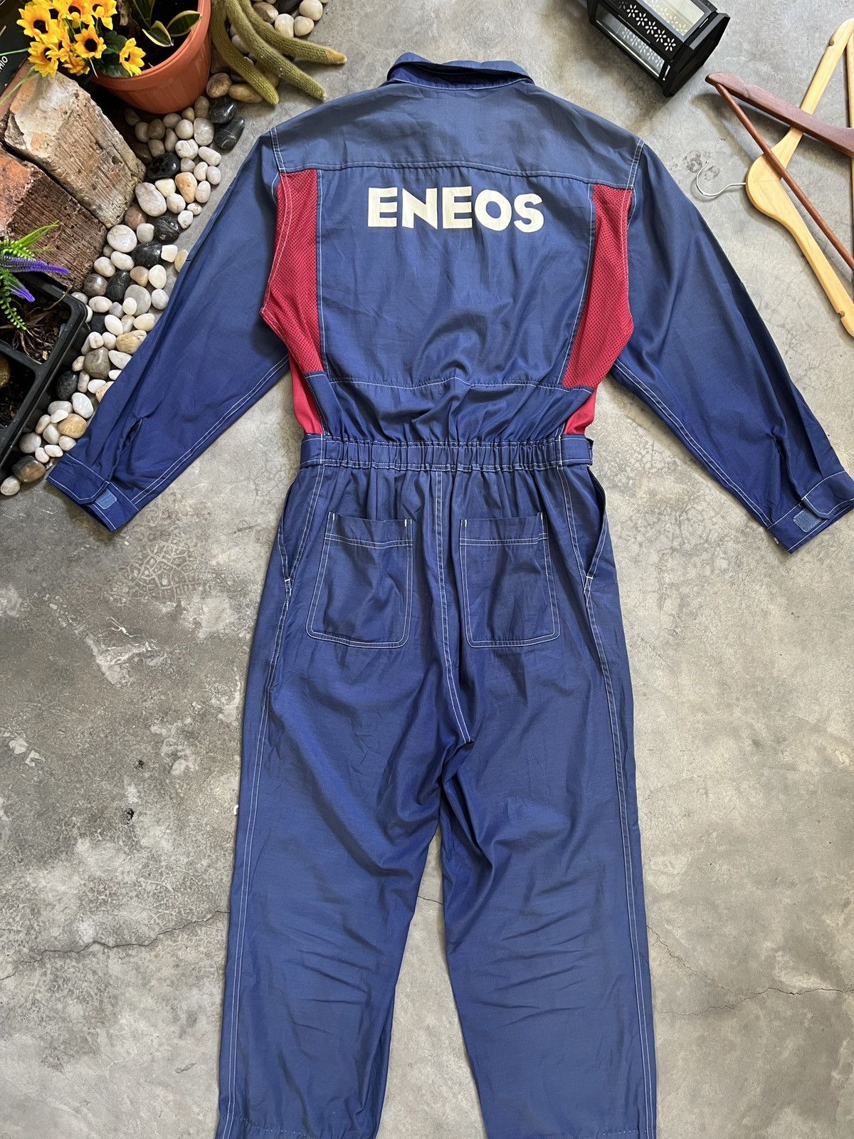 Japanese Brand Vintage 90s 🏴‍☠️ Eneos Technical Racing Team Overall Size US 36 / EU 52 - 2 Thumbnail