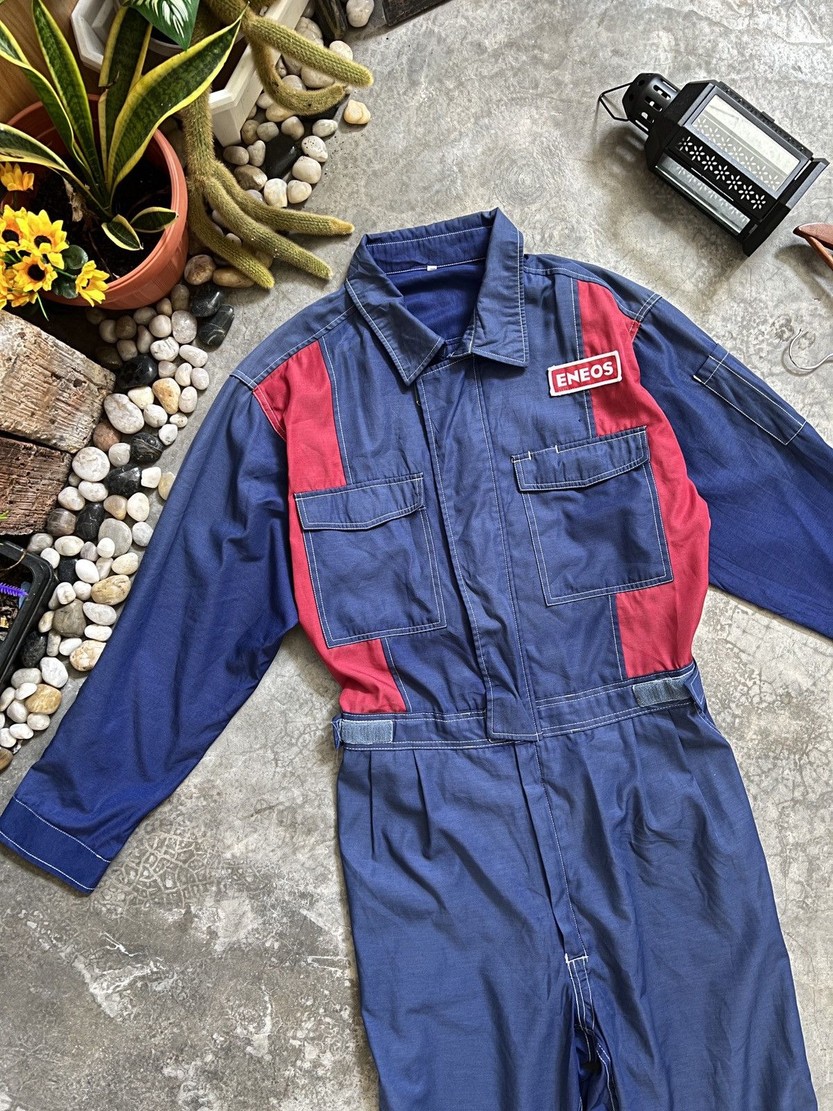 Japanese Brand Vintage 90s 🏴‍☠️ Eneos Technical Racing Team Overall Size US 36 / EU 52 - 7 Thumbnail