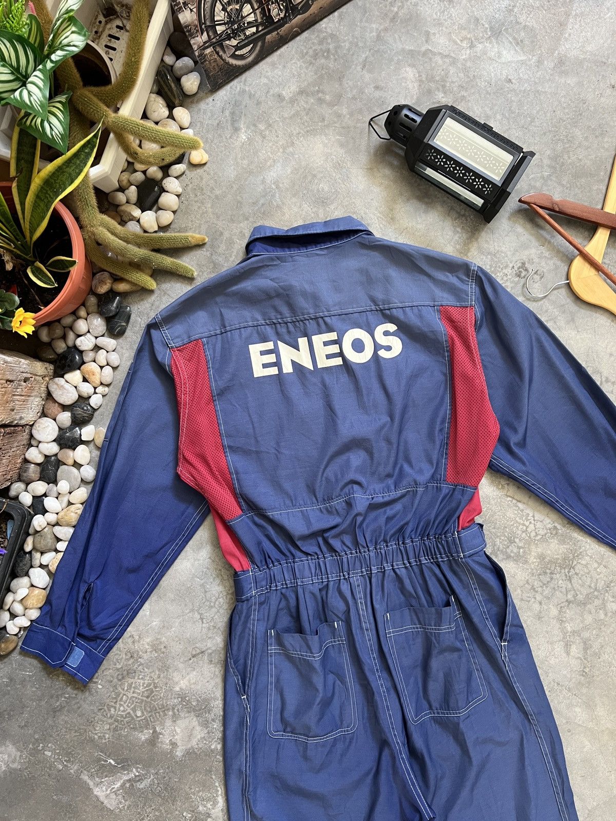 Japanese Brand Vintage 90s 🏴‍☠️ Eneos Technical Racing Team Overall Size US 36 / EU 52 - 3 Thumbnail