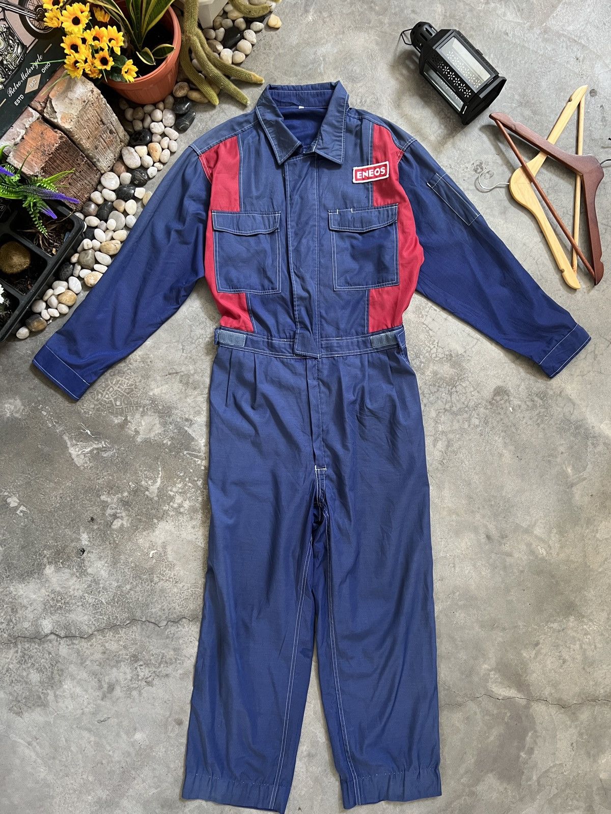 Japanese Brand Vintage 90s 🏴‍☠️ Eneos Technical Racing Team Overall Size US 36 / EU 52 - 5 Thumbnail