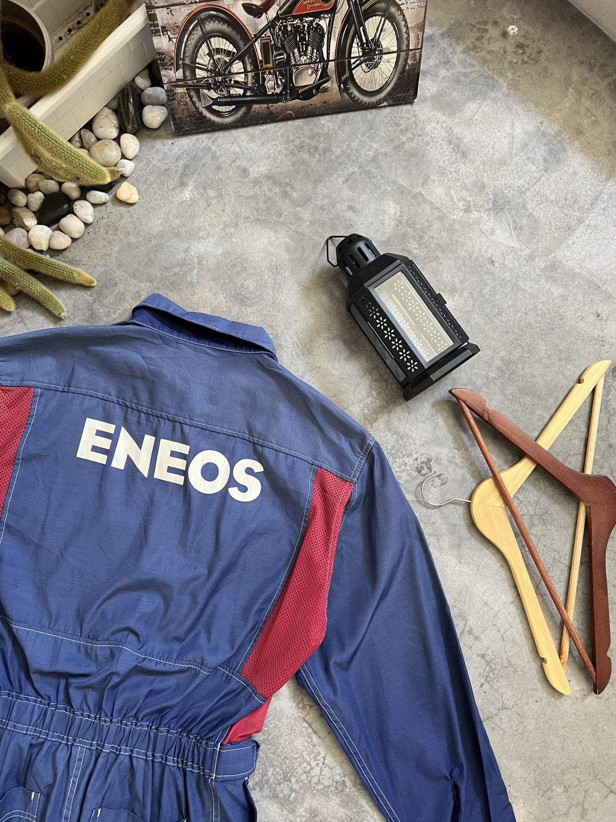 Japanese Brand Vintage 90s 🏴‍☠️ Eneos Technical Racing Team Overall Size US 36 / EU 52 - 10 Thumbnail