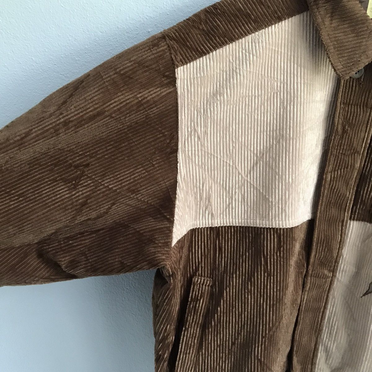 Japanese Brand Corduroy Embroidered logo colorblock jacket Size US M / EU 48-50 / 2 - 4 Thumbnail