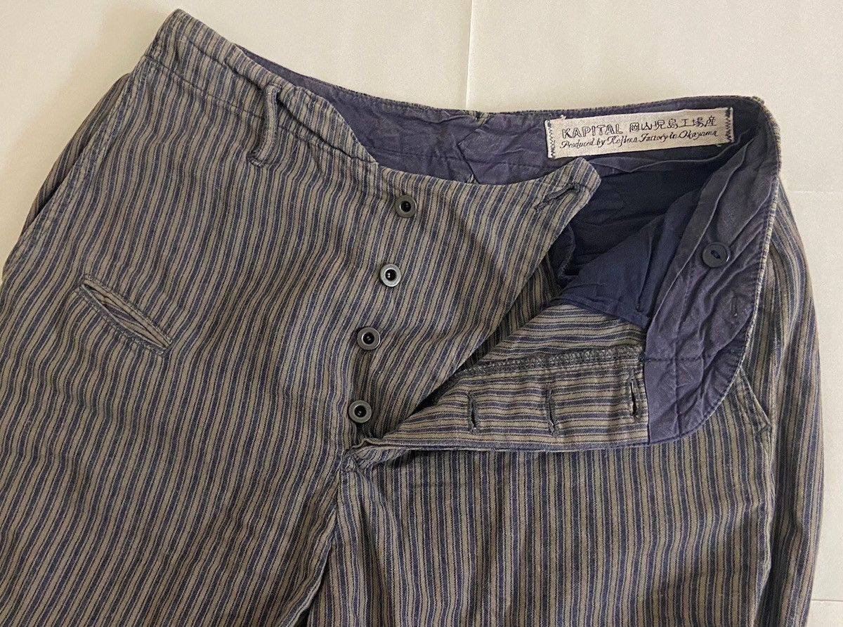 Kapital KAPITAL Cinch Buckle "Edo stripe" Iight pants Size US 28 / EU 44 - 7 Thumbnail