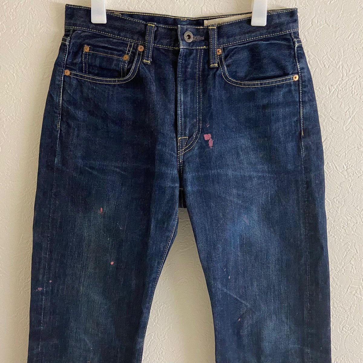 Kapital KAPITAL painted weathering denim pants Size US 28 / EU 44 - 2 Thumbnail