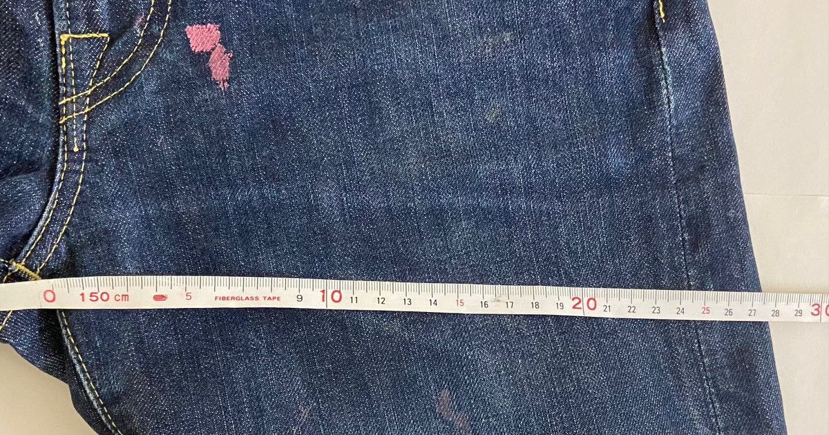 Kapital KAPITAL painted weathering denim pants Size US 28 / EU 44 - 14 Thumbnail