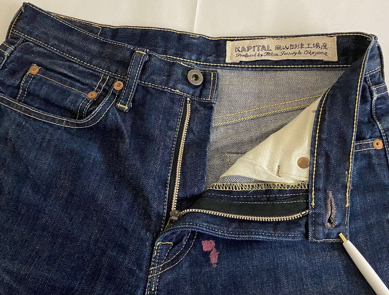 Kapital KAPITAL painted weathering denim pants Size US 28 / EU 44 - 8 Thumbnail