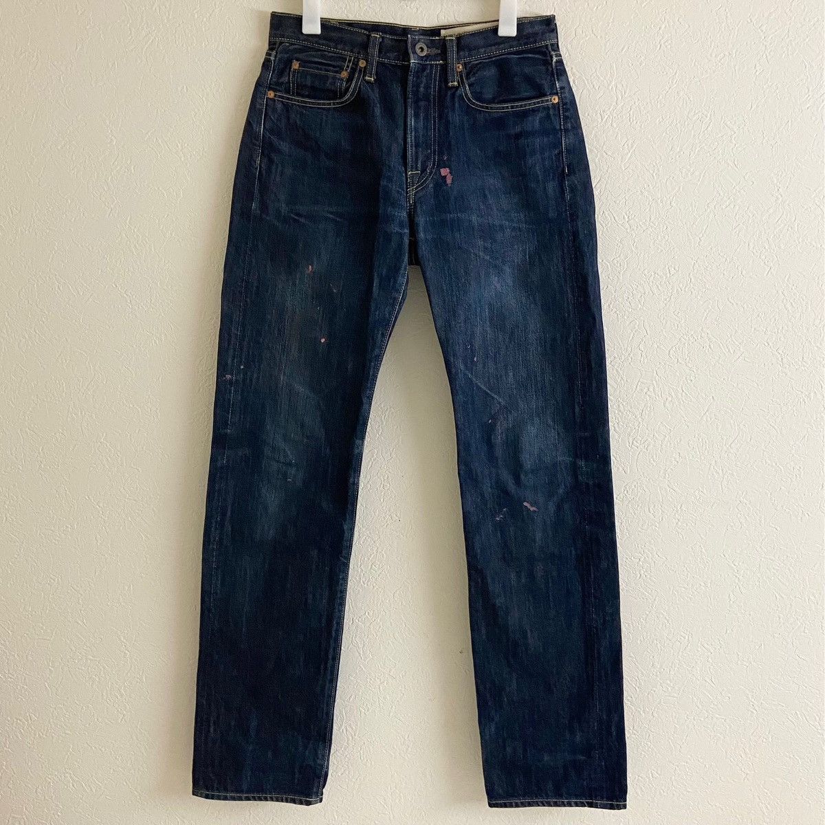 KAPITAL painted weathering denim pants