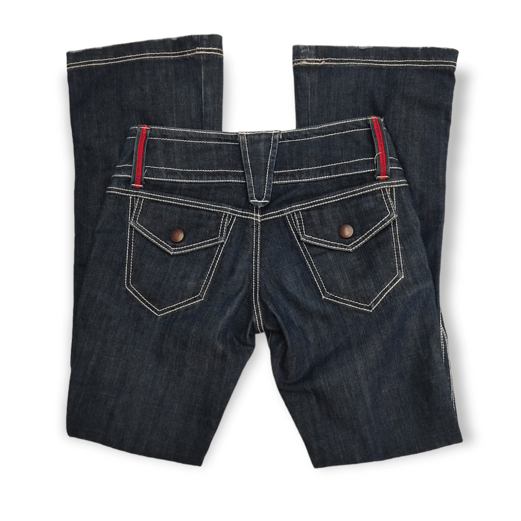 20471120 Koji Tachiyama Fix Low Rise Flare Denim Jeans Size US 30 / EU 46 - 4 Thumbnail