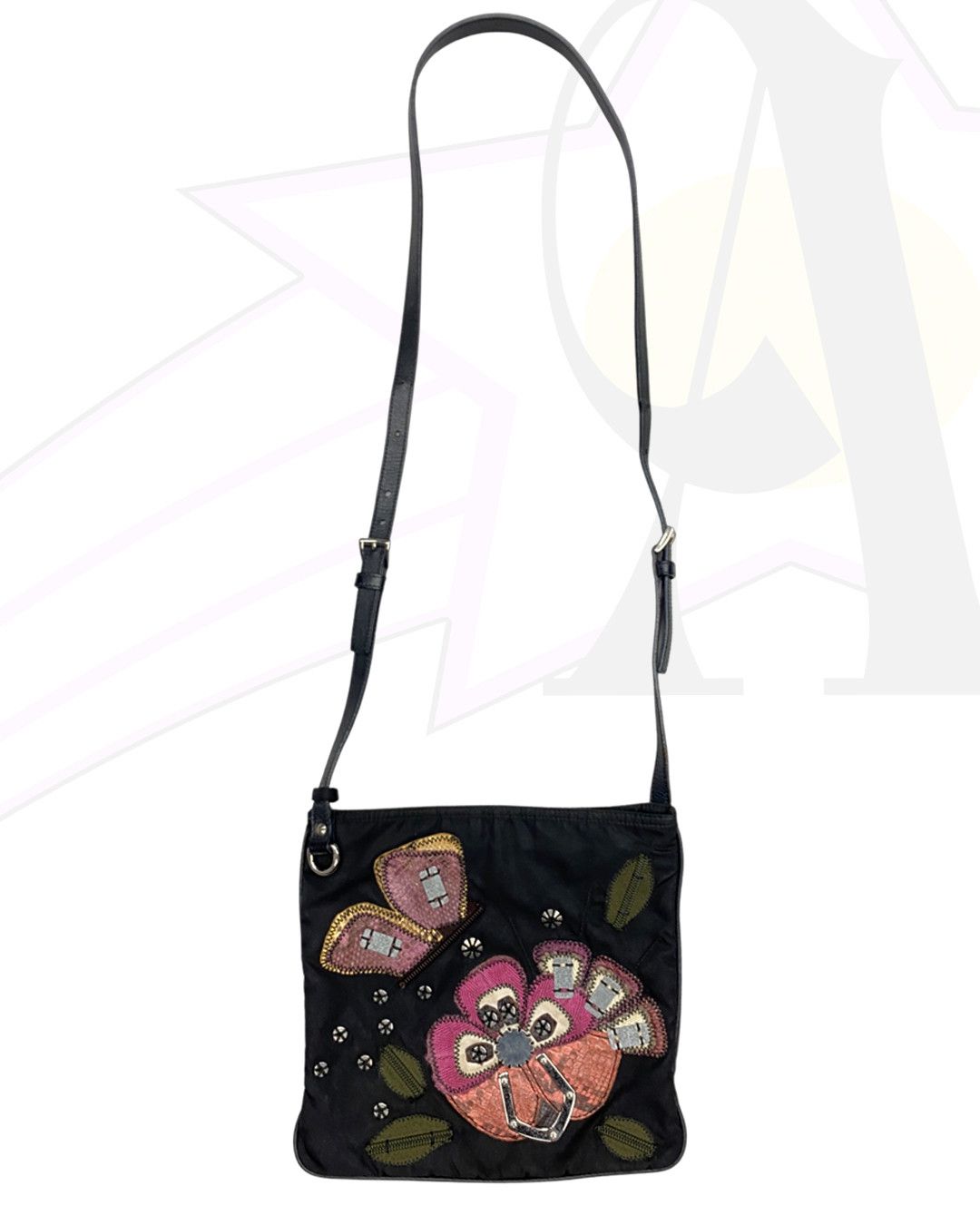 image of Prada Side Bag in Black, Men's