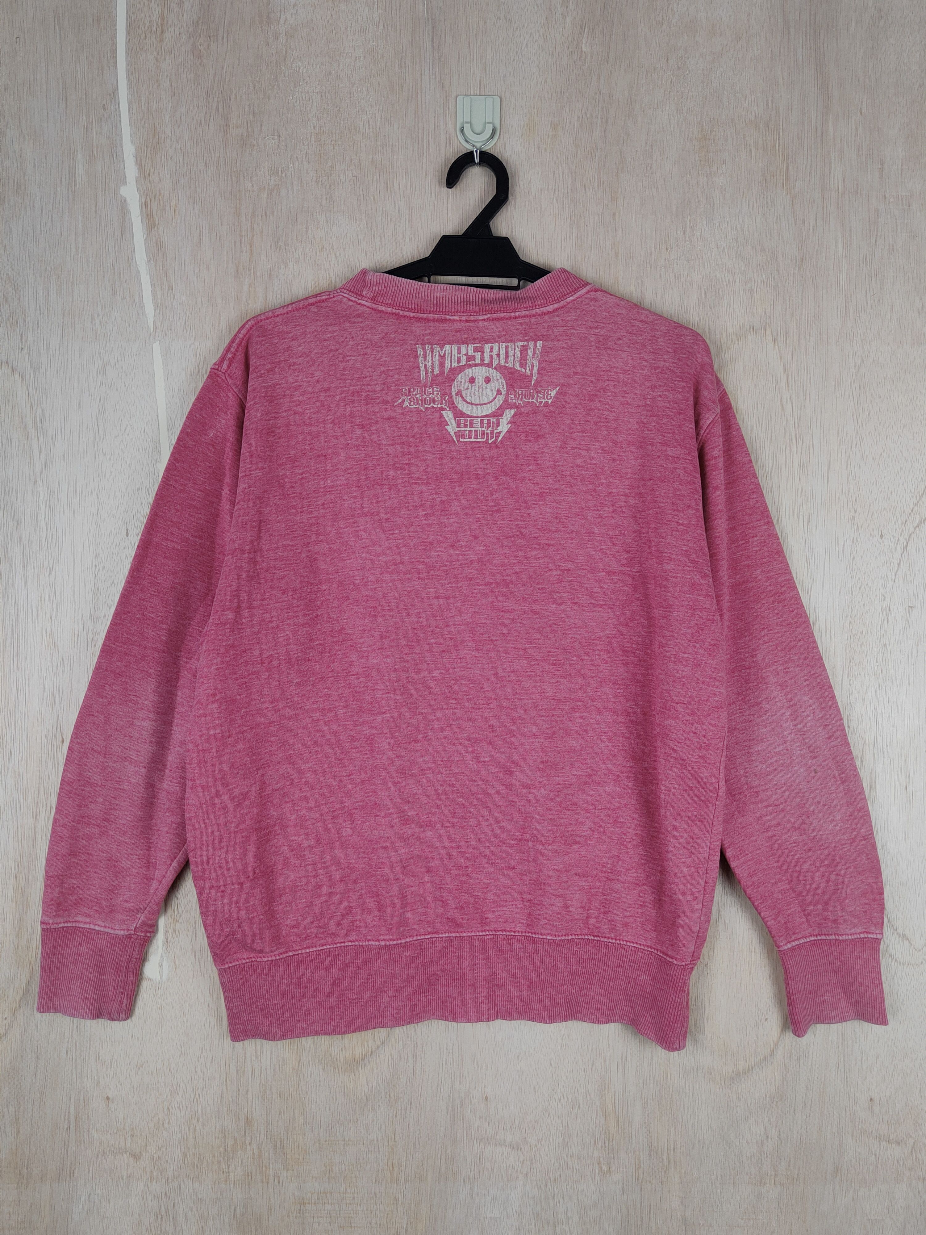 Japanese Brand HMBS Rock Smile like kapital Red Sweater #4271 Size US S / EU 44-46 / 1 - 5 Thumbnail