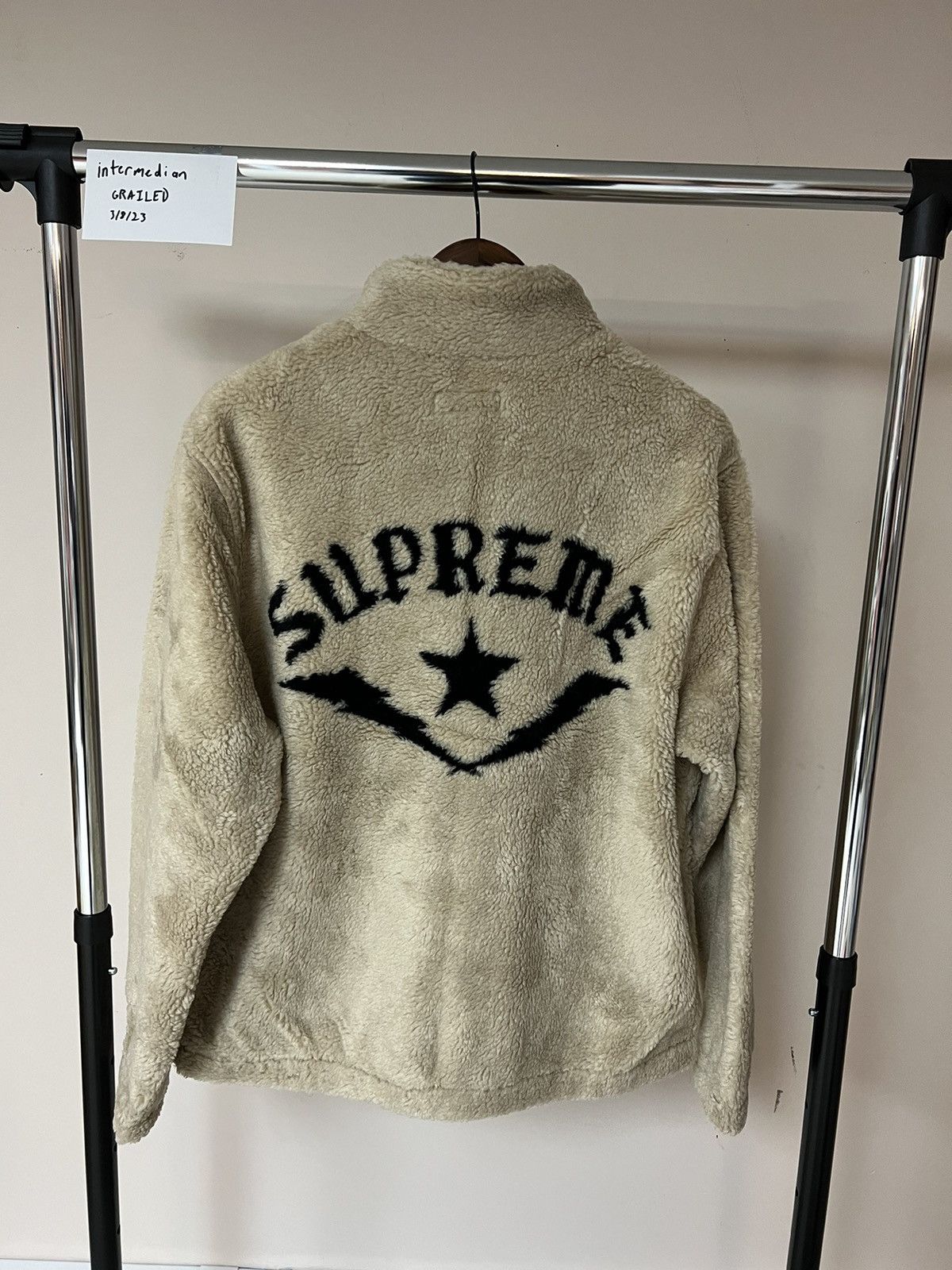 Supreme Supreme SS22 Star Fleece Jacket Natural | Grailed