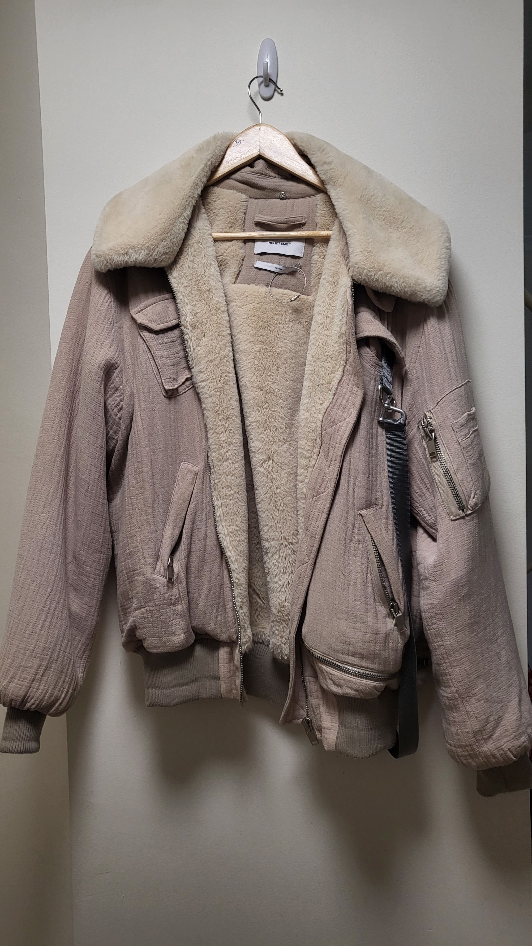 Heliot emil hotsell shearling jacket