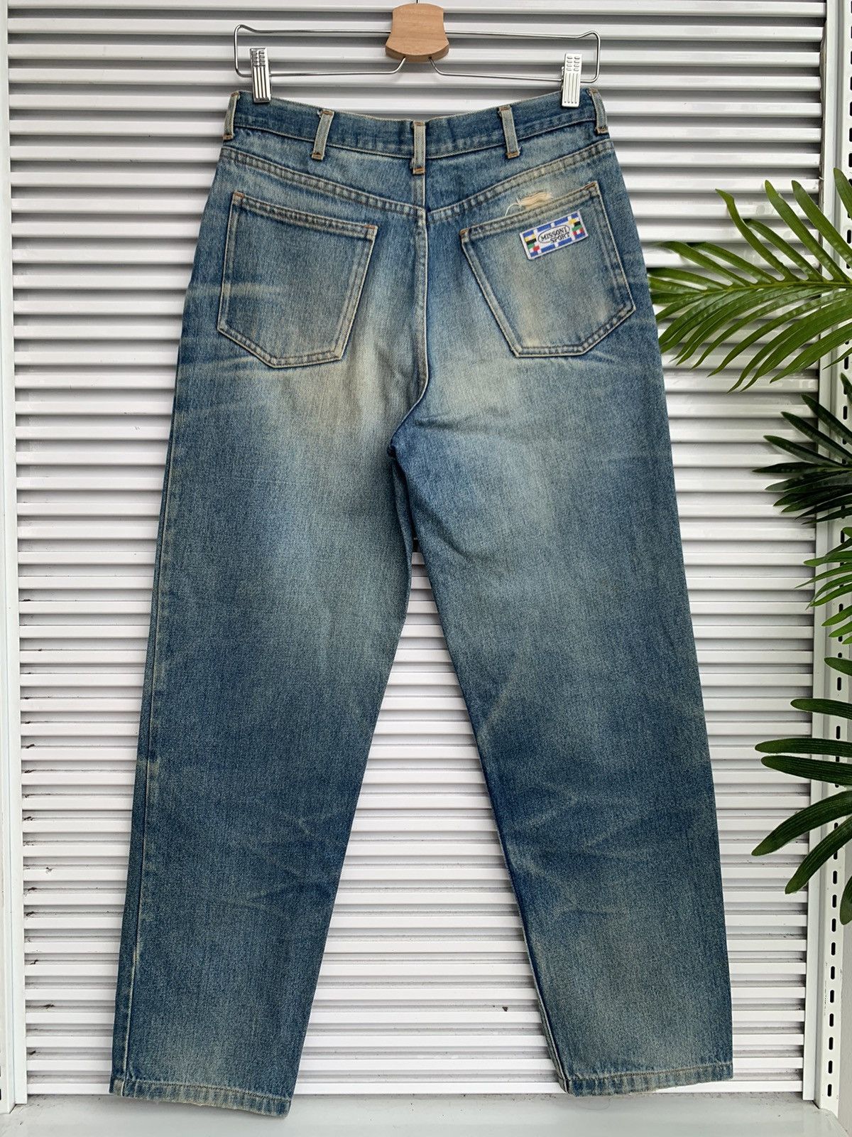 Missoni Vintage Missoni Sport Distressed Straight Denim Pant Size US 30 / EU 46 - 2 Thumbnail