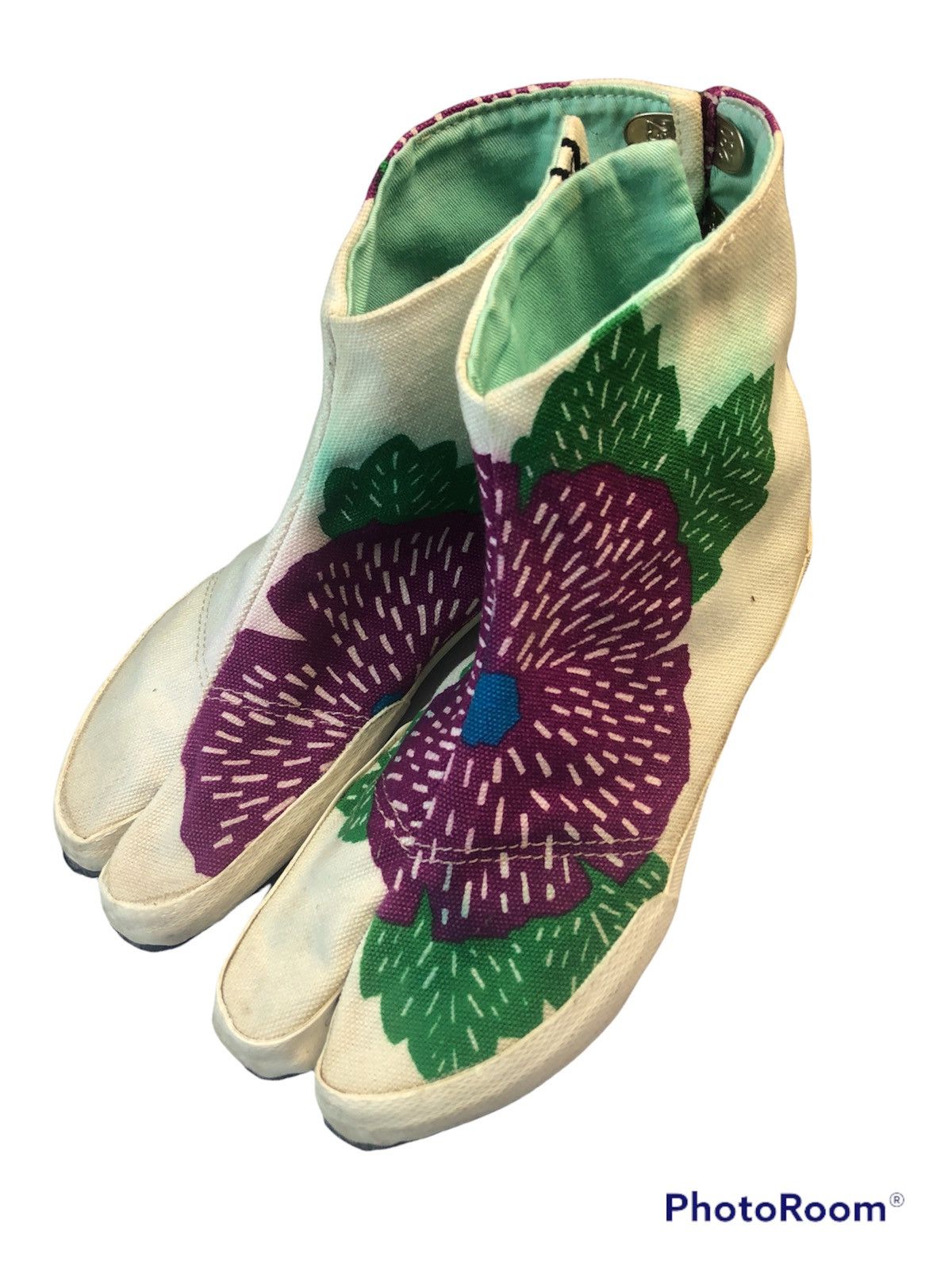 Japanese Brand × SOU SOU Floral Marugo Tabi Shoes Size US 6.5 / EU 39-40 - 6 Thumbnail