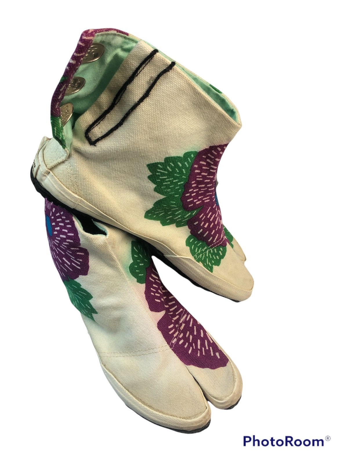 Japanese Brand × SOU SOU Floral Marugo Tabi Shoes Size US 6.5 / EU 39-40 - 7 Thumbnail