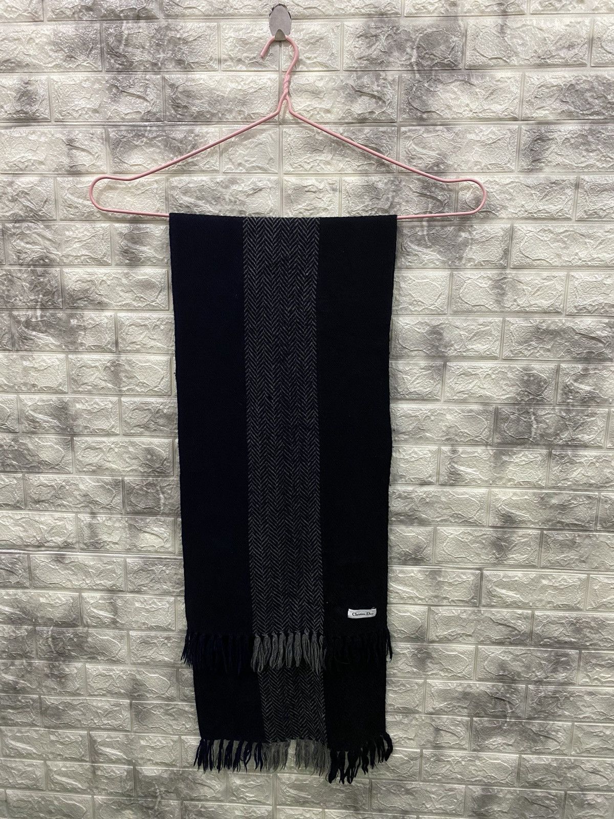Christian Dior Monsieur Christian Dior Wool Scarf Size ONE SIZE - 7 Thumbnail