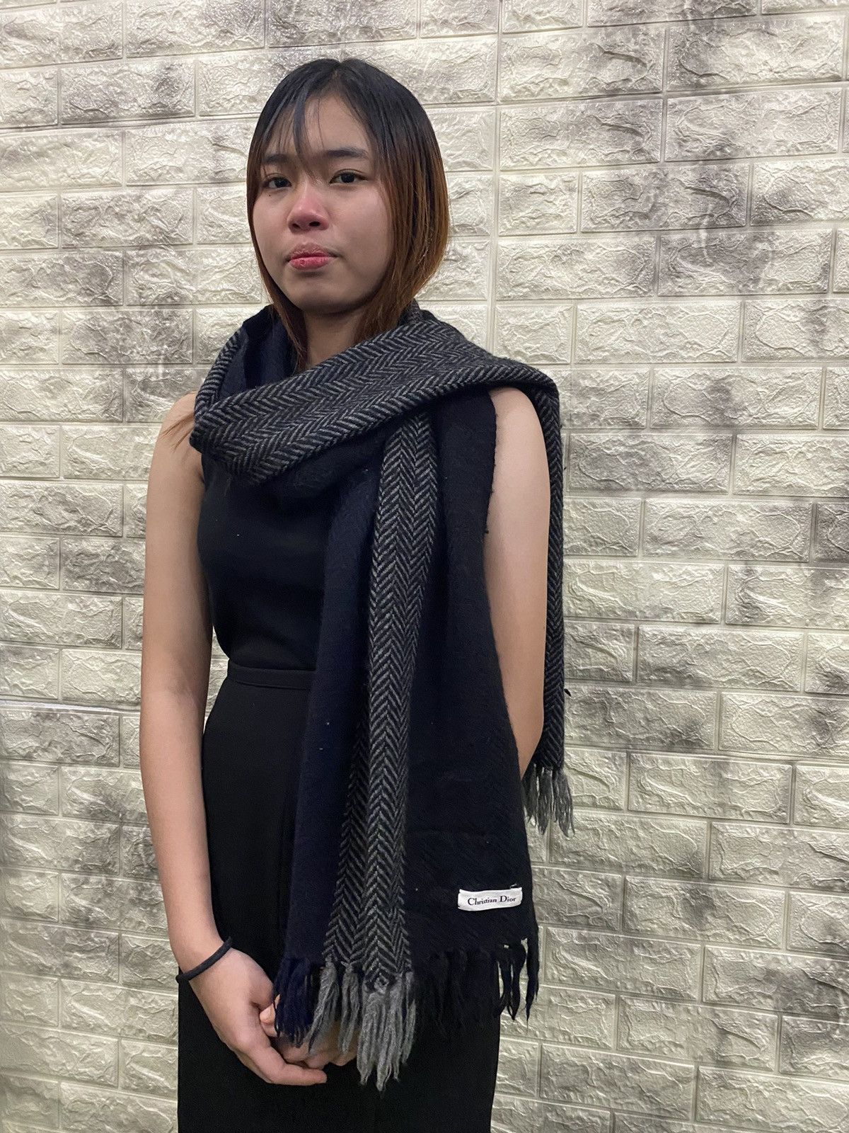 Christian Dior Monsieur Christian Dior Wool Scarf Size ONE SIZE - 4 Thumbnail