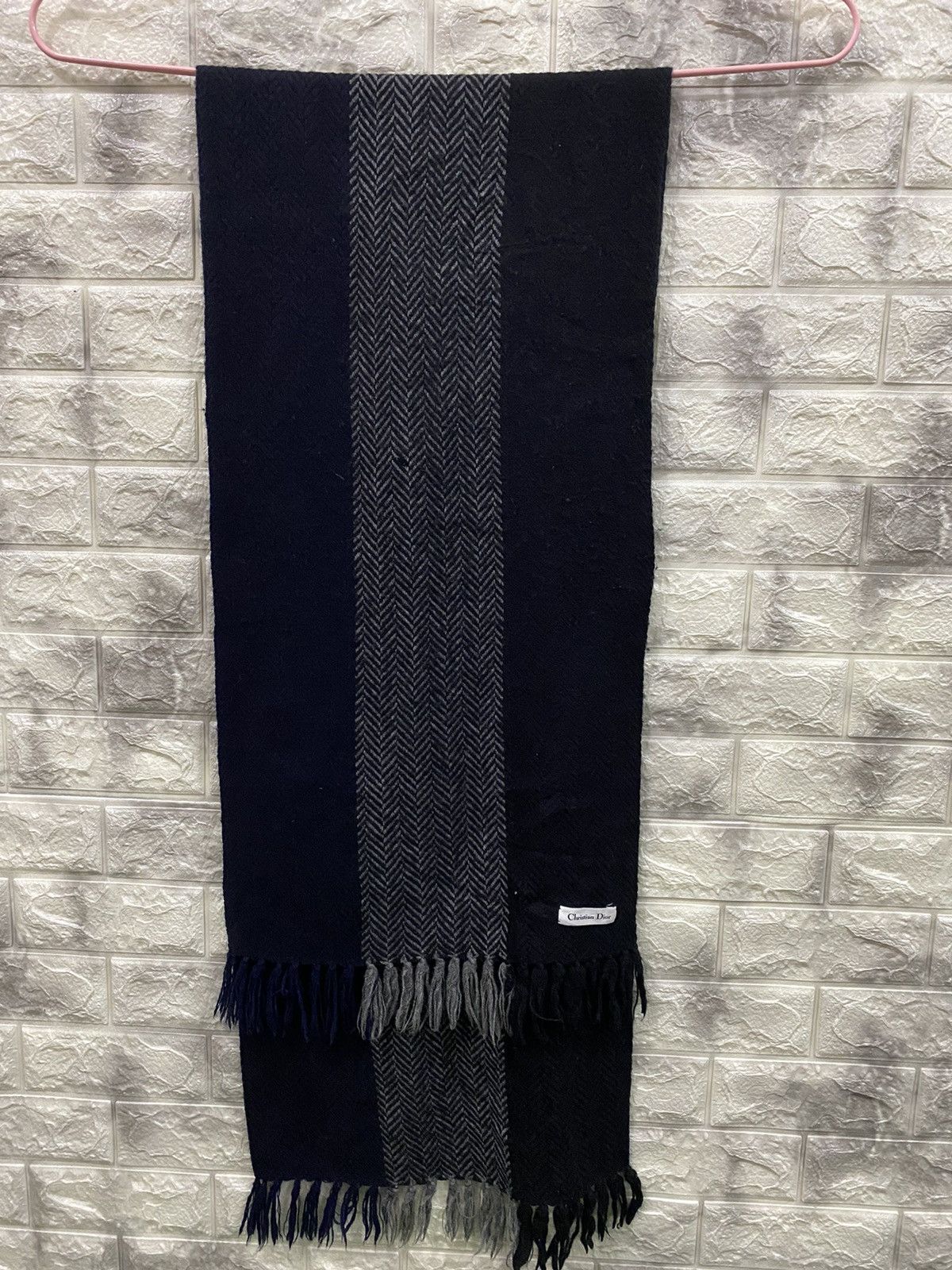 Christian Dior Monsieur Christian Dior Wool Scarf Size ONE SIZE - 1 Thumbnail