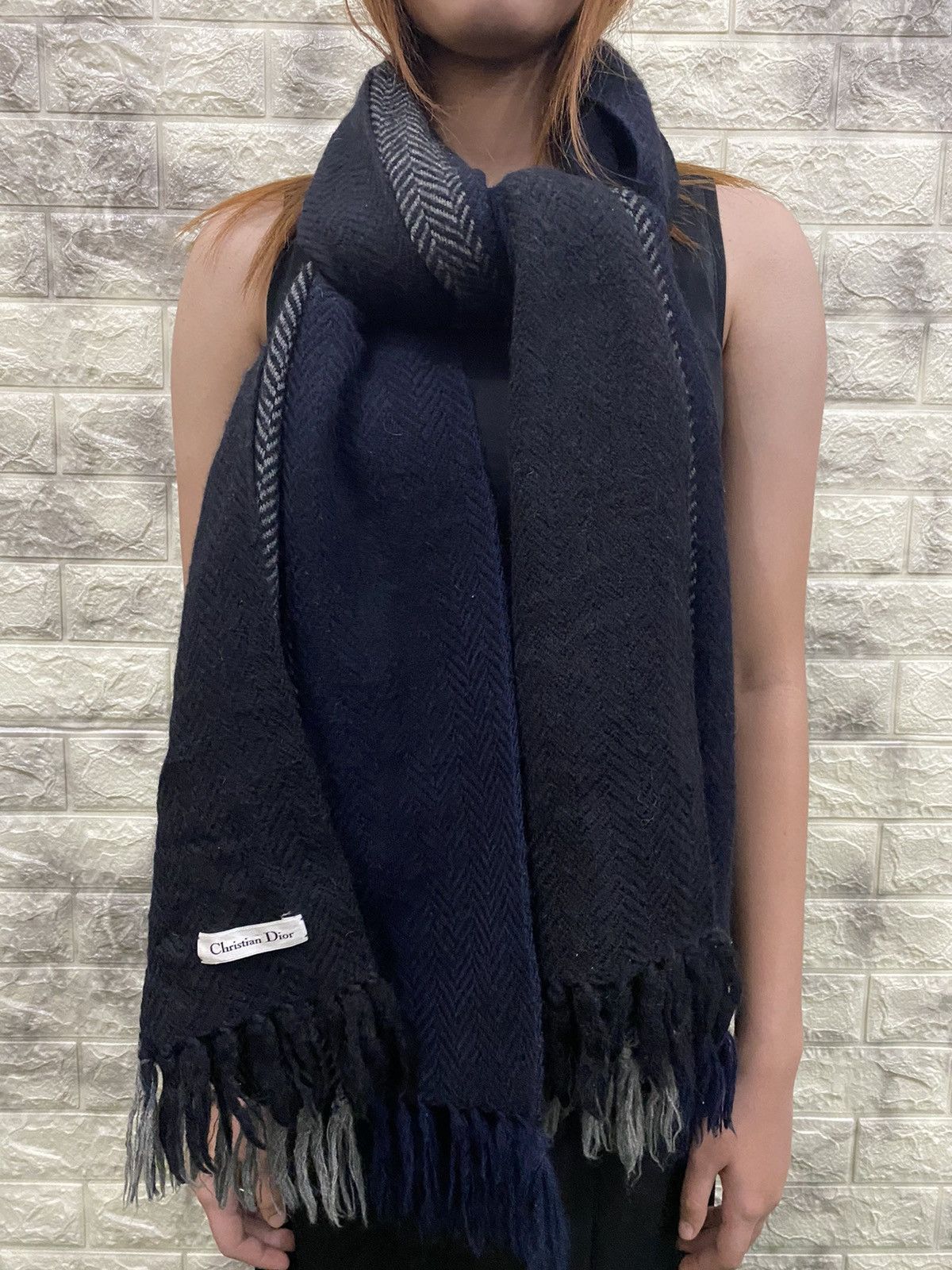 Christian Dior Monsieur Christian Dior Wool Scarf Size ONE SIZE - 6 Thumbnail
