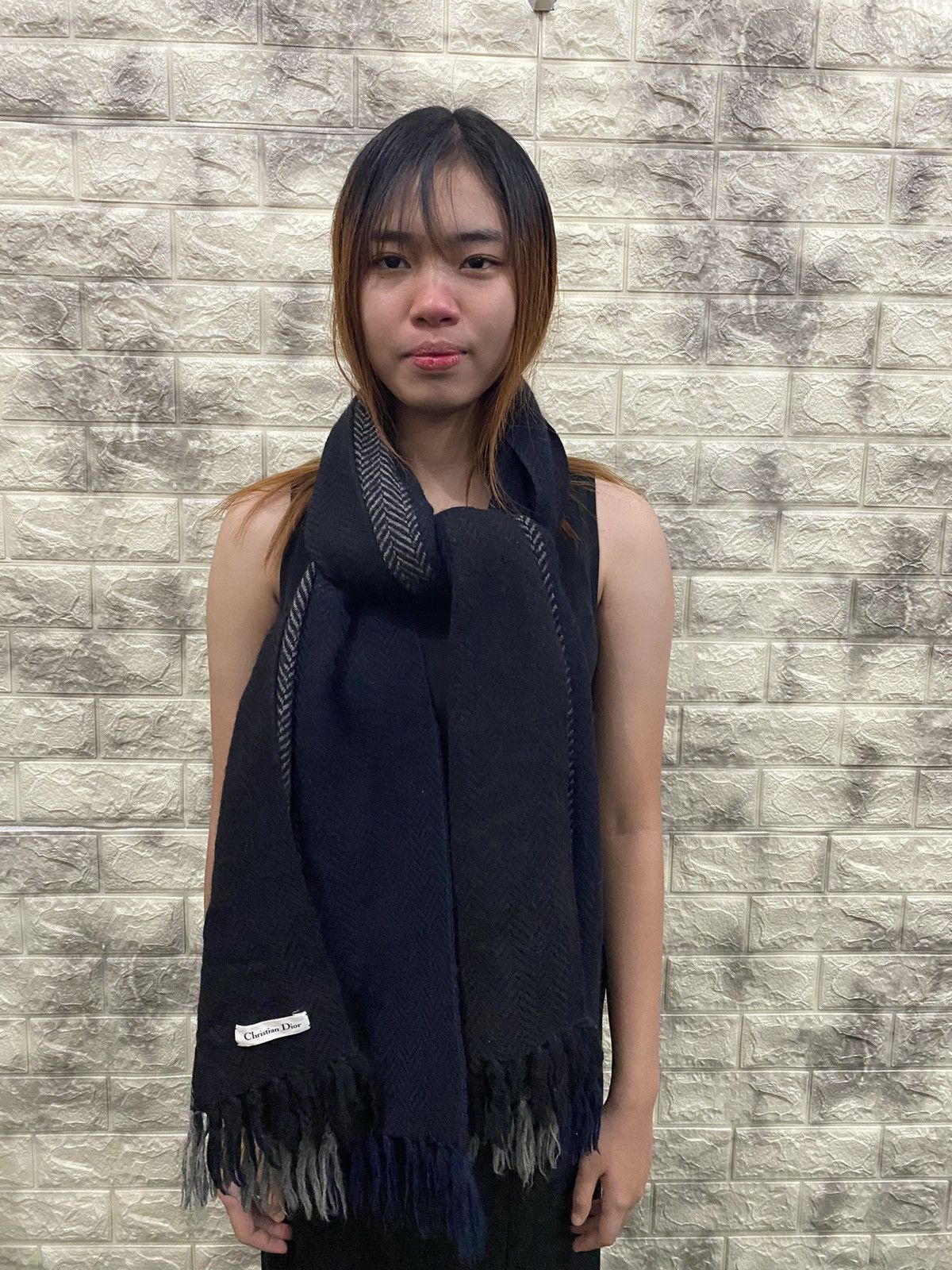 Christian Dior Monsieur Christian Dior Wool Scarf Size ONE SIZE - 5 Thumbnail