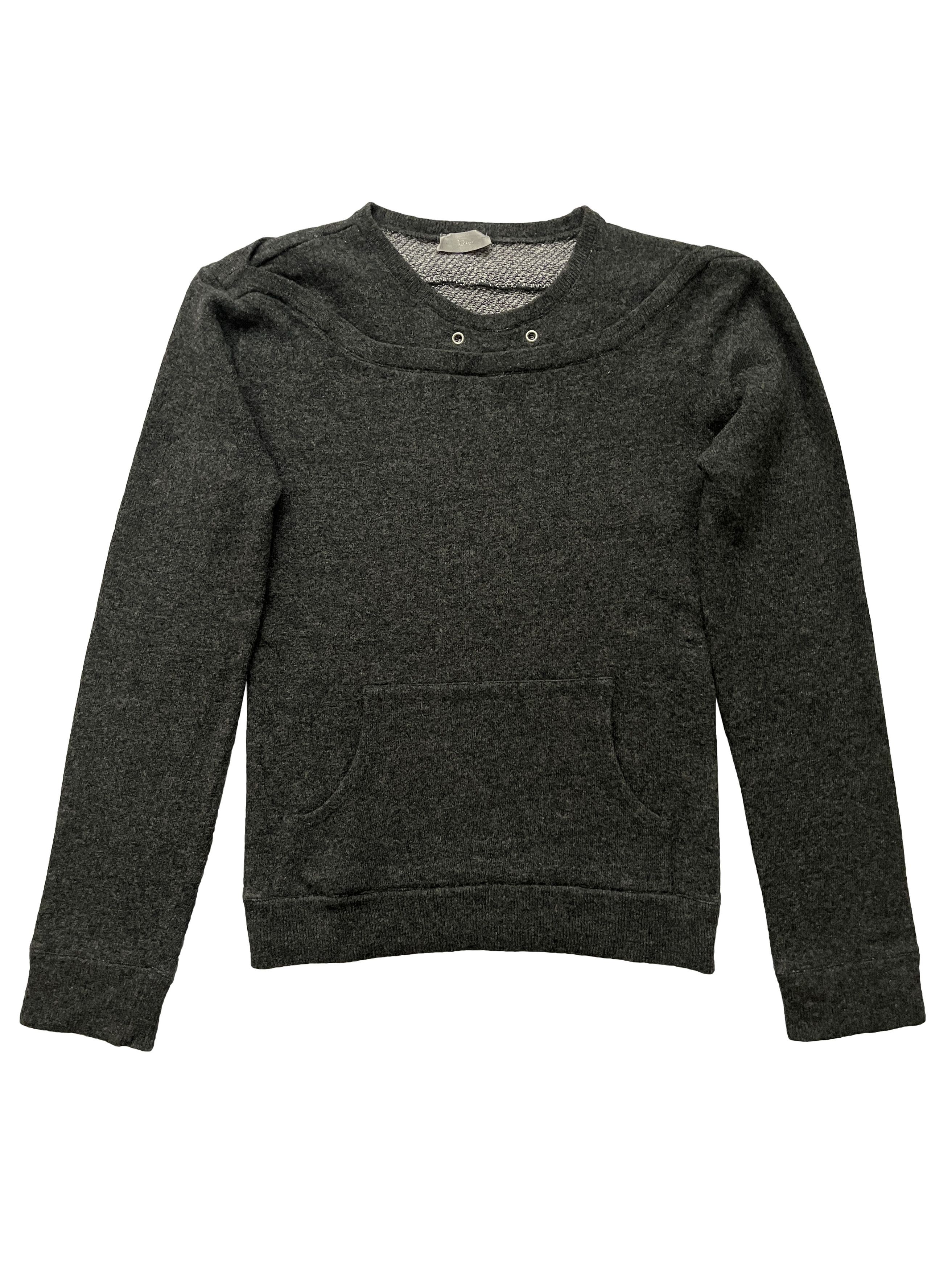 Dior ⚡️QUICK SALE⚡️Dior Dark Grey Knit Sweatshirt Sweater Size US S / EU 44-46 / 1 - 1 Thumbnail