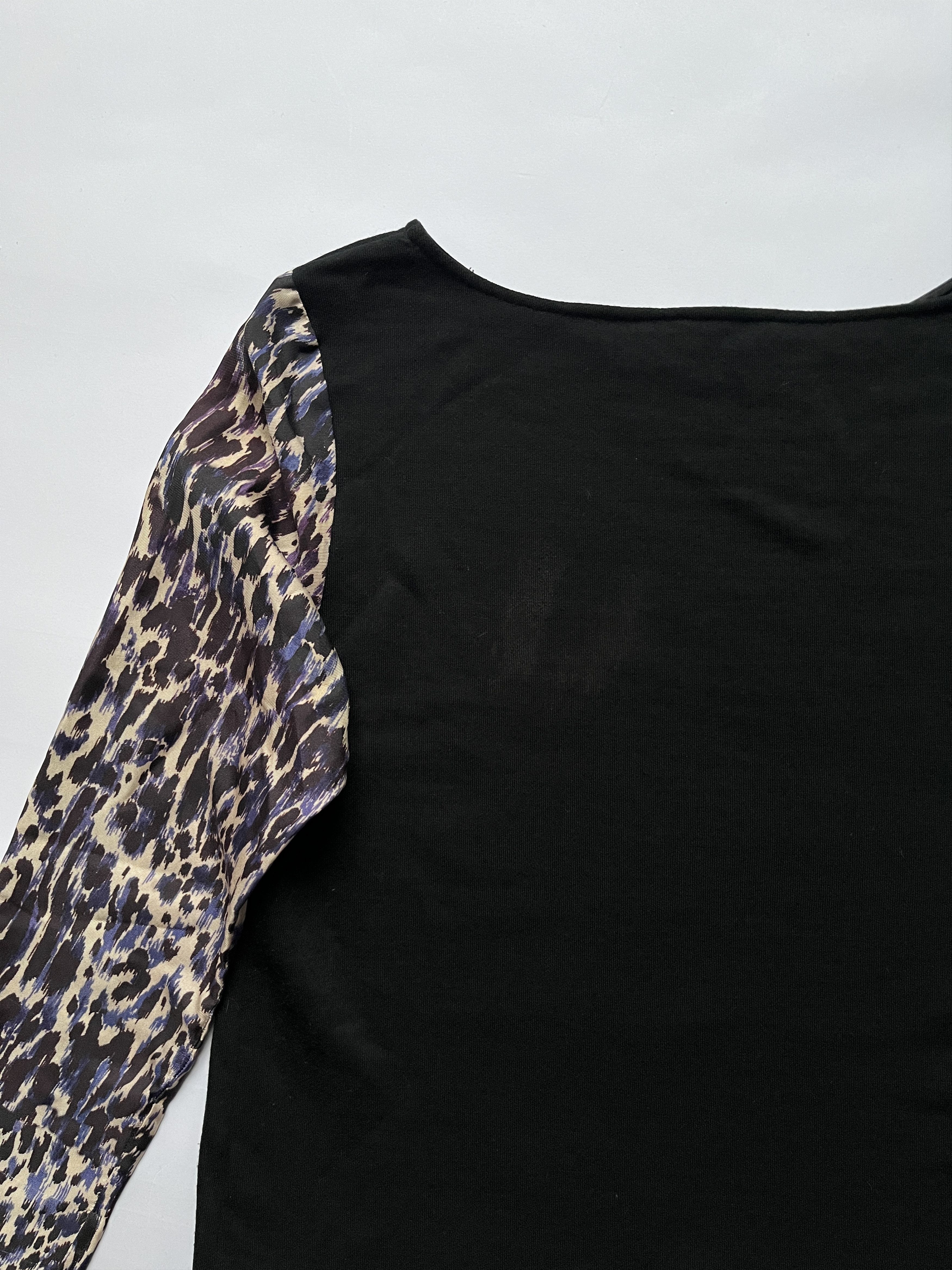 Dries Van Noten ⚡️QUICK SALE⚡️Dries Van Noten Black Patterned Sleeved Blouse Size M / US 6-8 / IT 42-44 - 5 Thumbnail