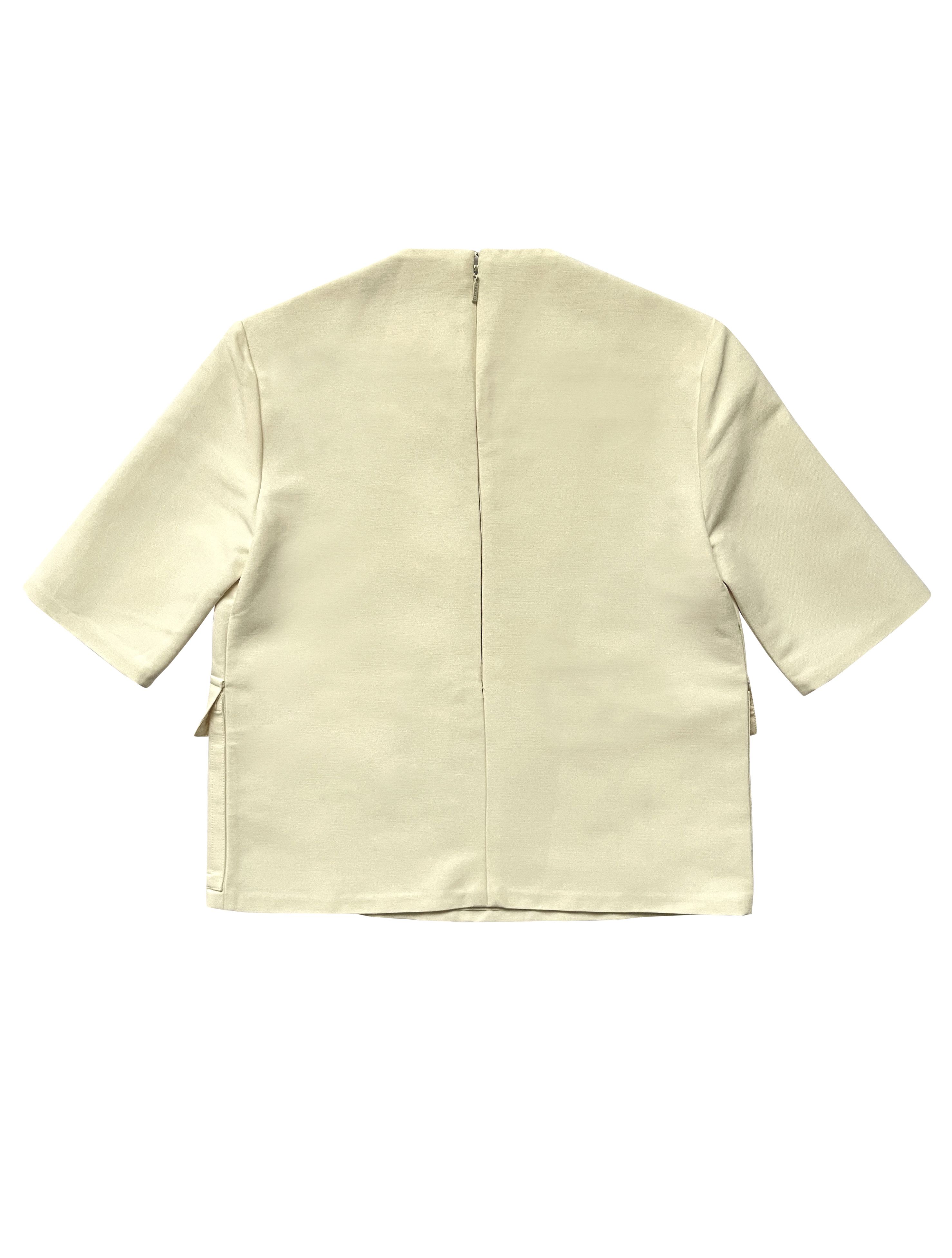 Gucci ⚡️QUICK SALE⚡️2014 Gucci Ivory/Cream Top Blouse Size S / US 4 / IT 40 - 2 Thumbnail