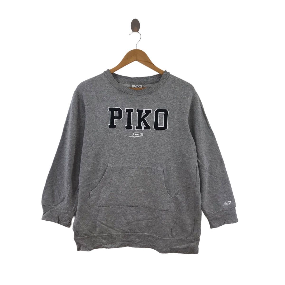 PIKO Usa Surfing Surf Embroidered Grey Sweatshirt