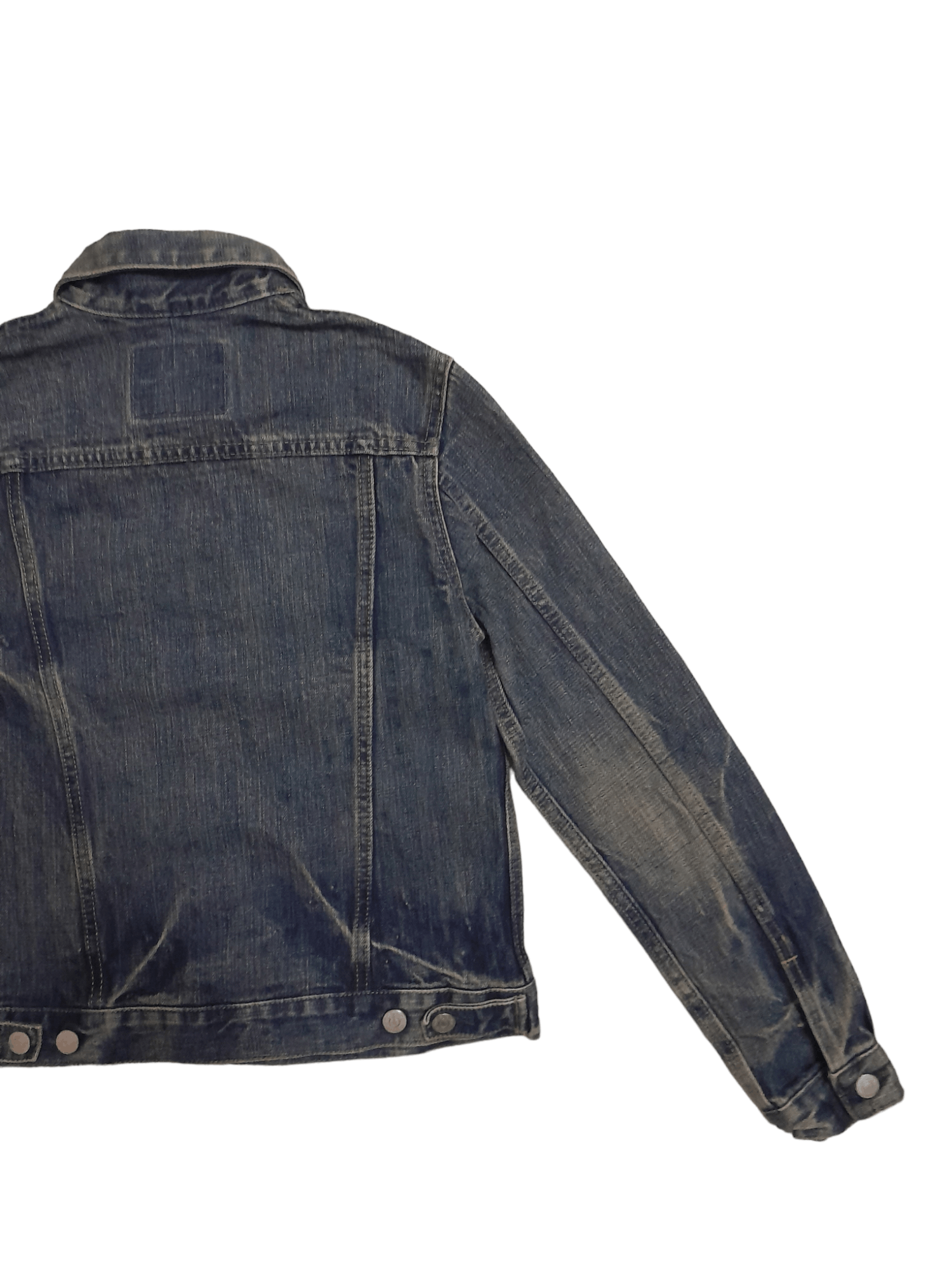 Japanese Brand DMG Distressed Denim Japan Jacket (E722) Size S / US 4 / IT 40 - 7 Thumbnail