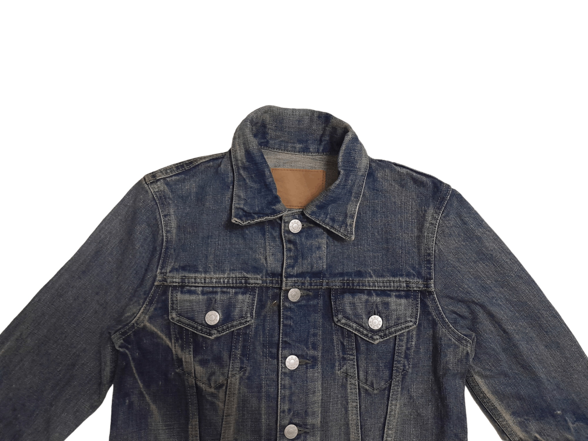 Japanese Brand DMG Distressed Denim Japan Jacket (E722) Size S / US 4 / IT 40 - 2 Thumbnail