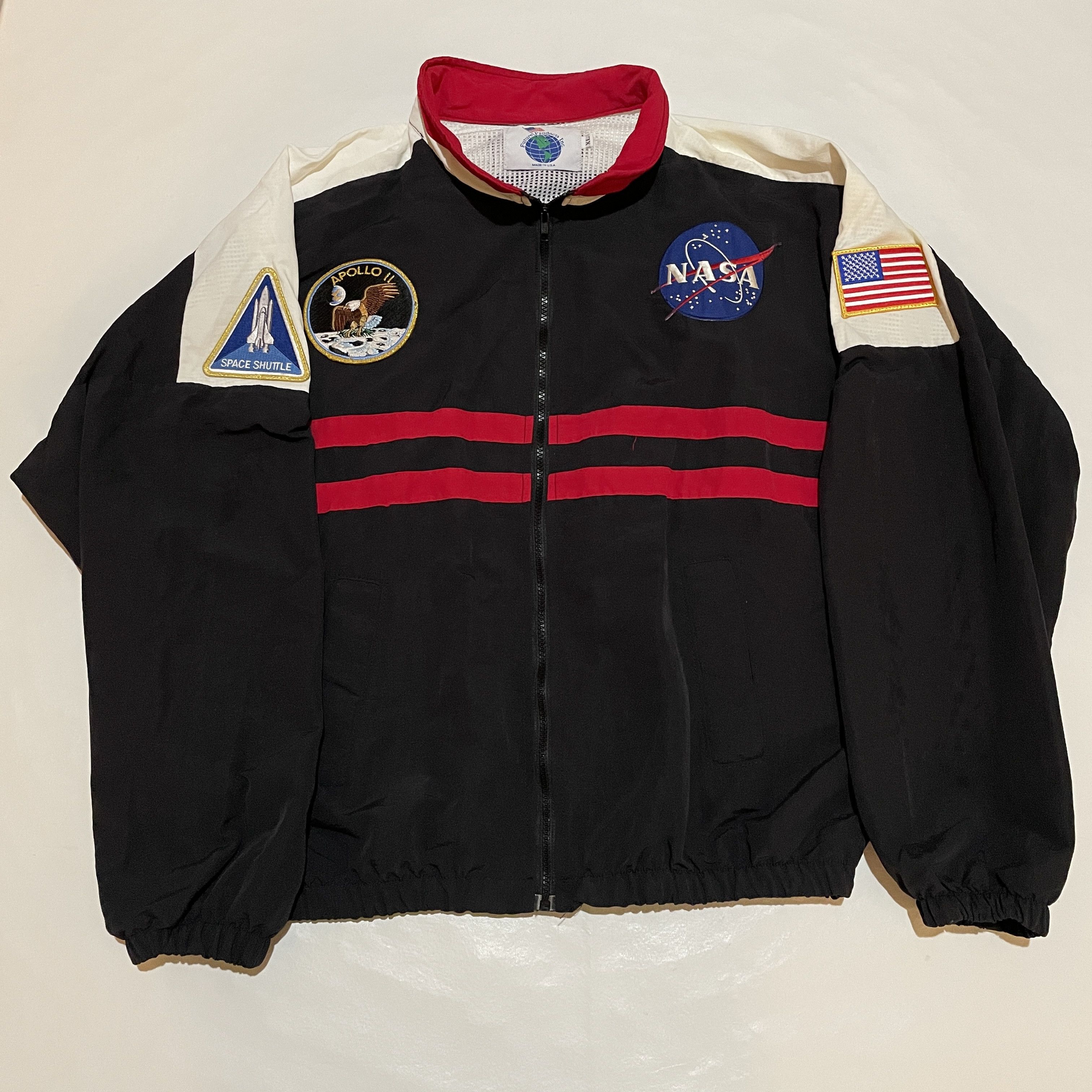 NASA × Vintage VTG 90s Nasa Kennedy Space Center Windbreaker Jacket ...