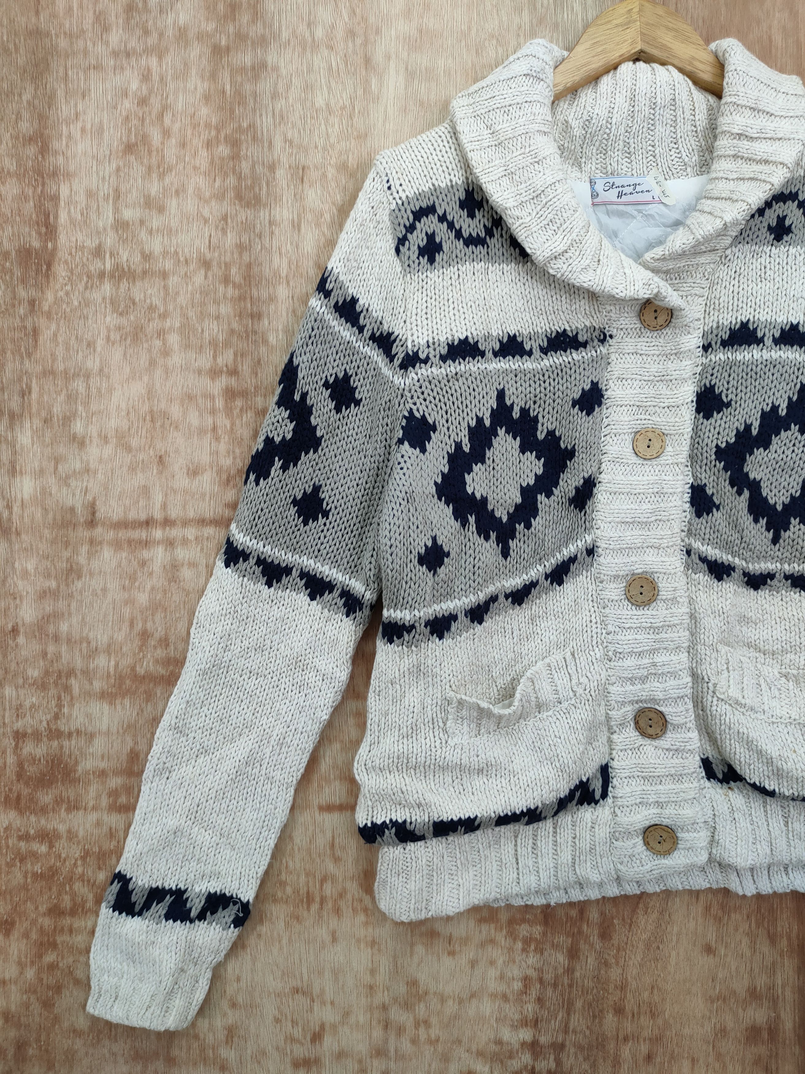 Homespun Knitwear DL Stranger Heaven cardigan navajo vintage knitwear #46-145 Size US M / EU 48-50 / 2 - 2 Thumbnail