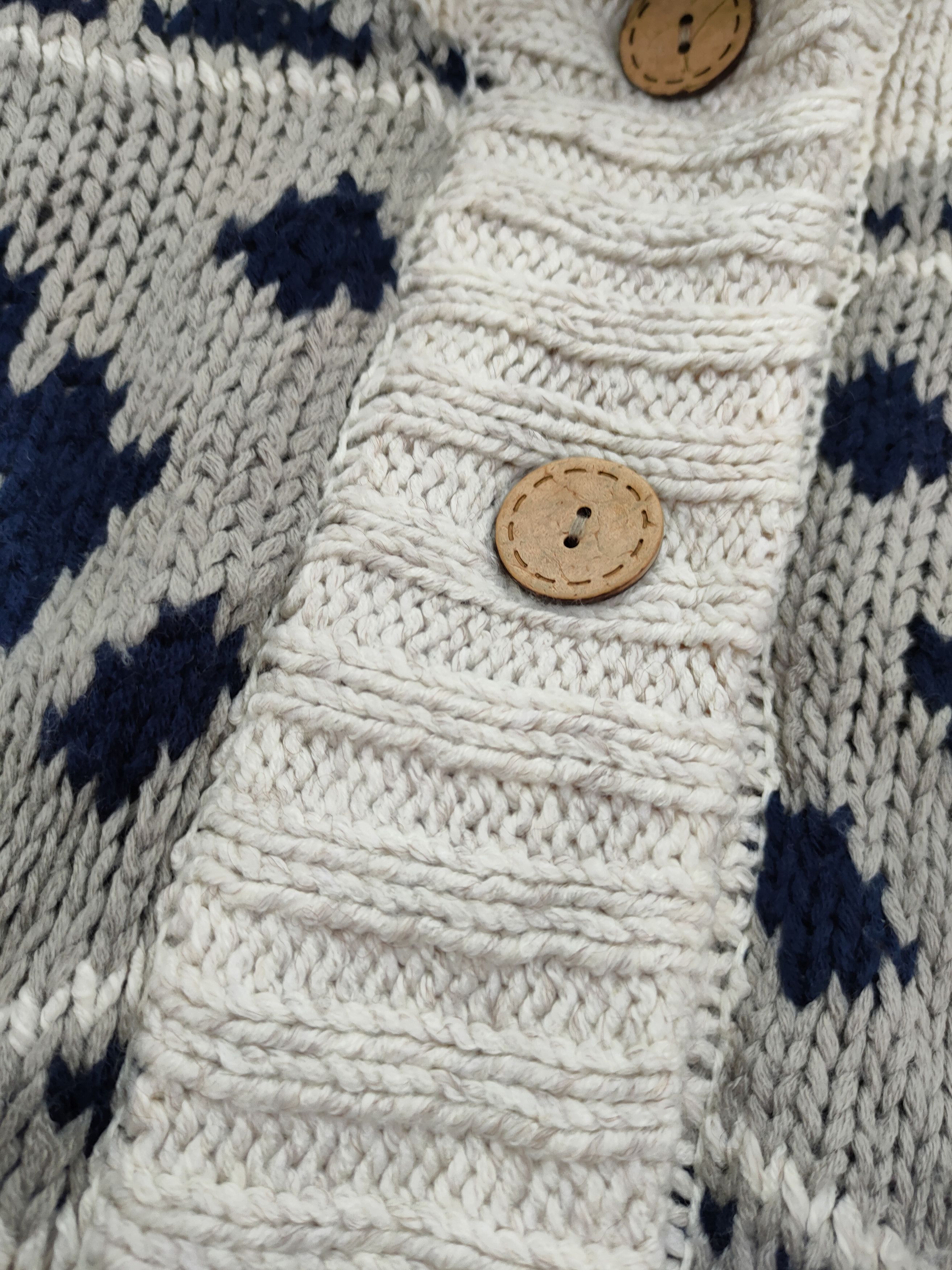 Homespun Knitwear DL Stranger Heaven cardigan navajo vintage knitwear #46-145 Size US M / EU 48-50 / 2 - 6 Thumbnail