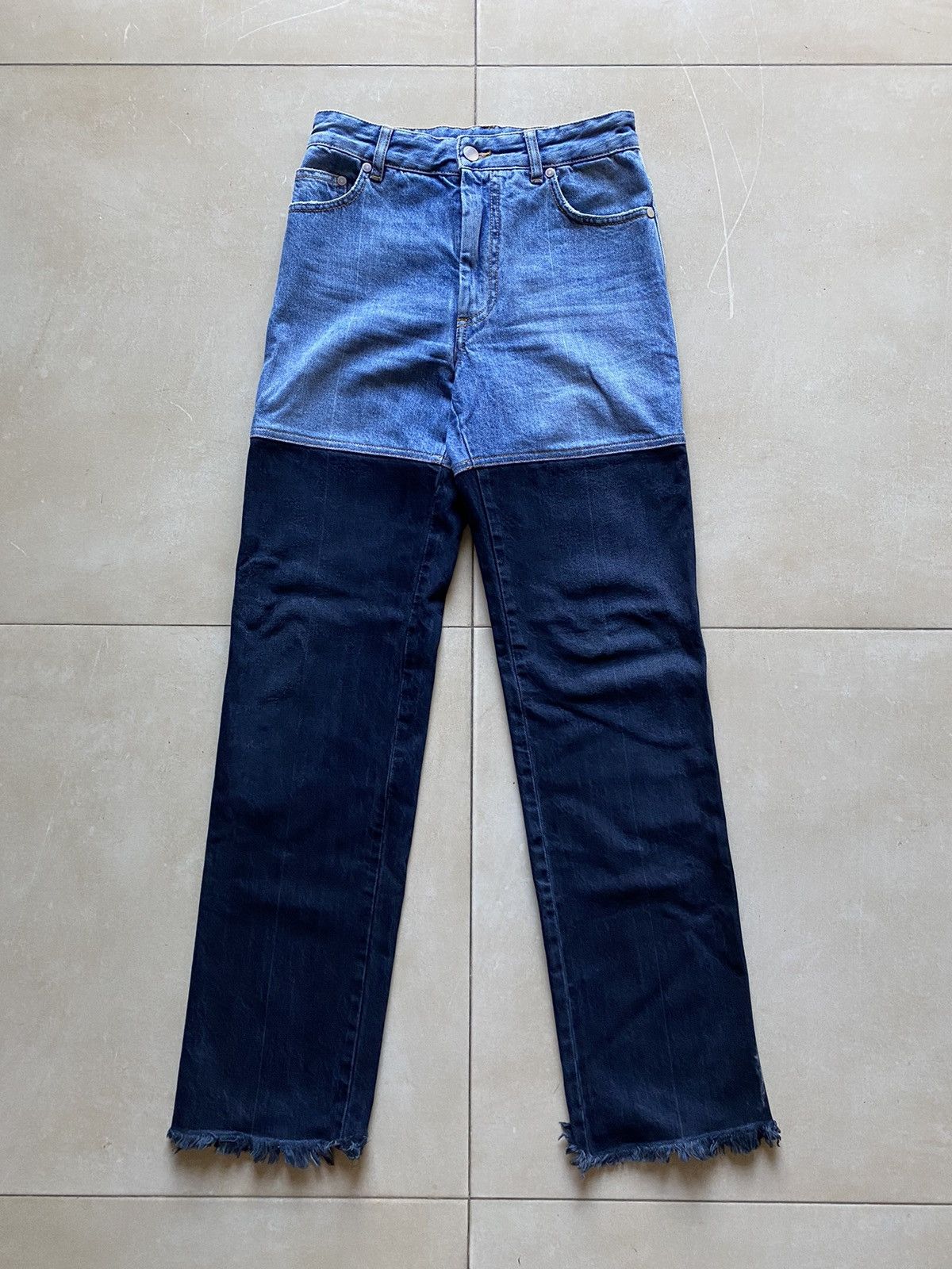 Peter Do Combo Denim Jeans Pants | Grailed