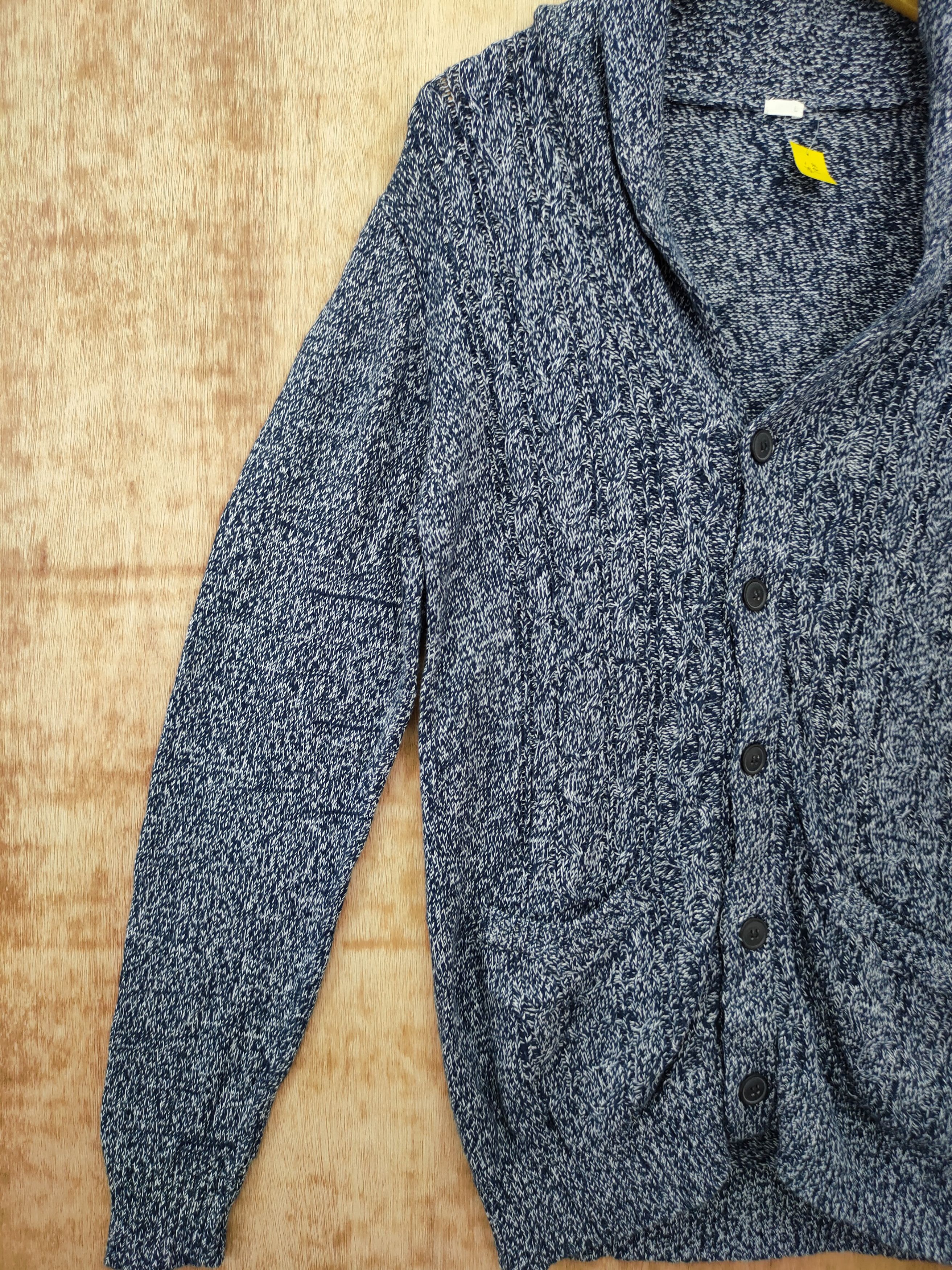 Homespun Knitwear DLL Japan cardigan cable knitwear like kurt cobain #46-197 Size US L / EU 52-54 / 3 - 2 Thumbnail
