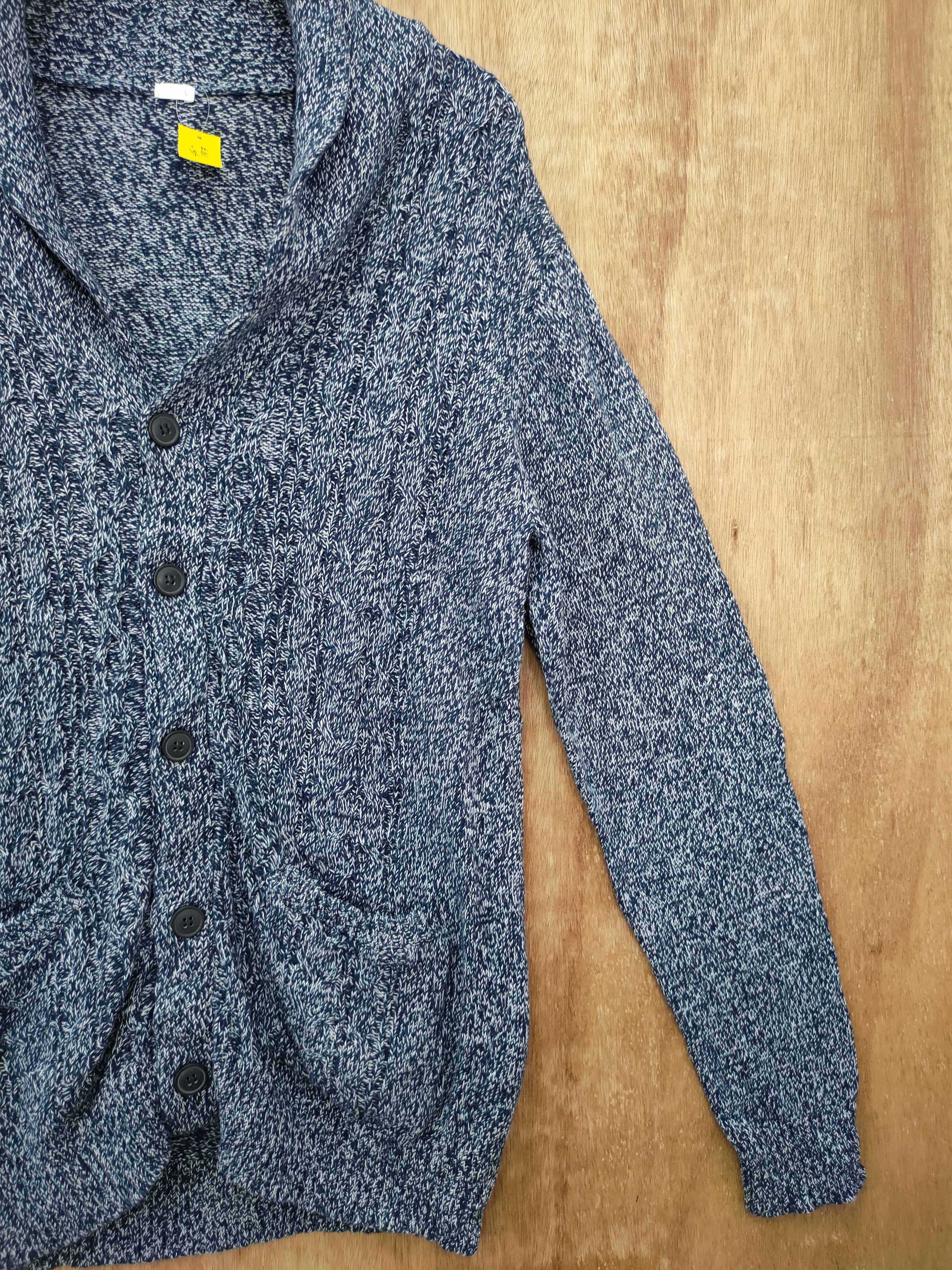 Homespun Knitwear DLL Japan cardigan cable knitwear like kurt cobain #46-197 Size US L / EU 52-54 / 3 - 3 Thumbnail