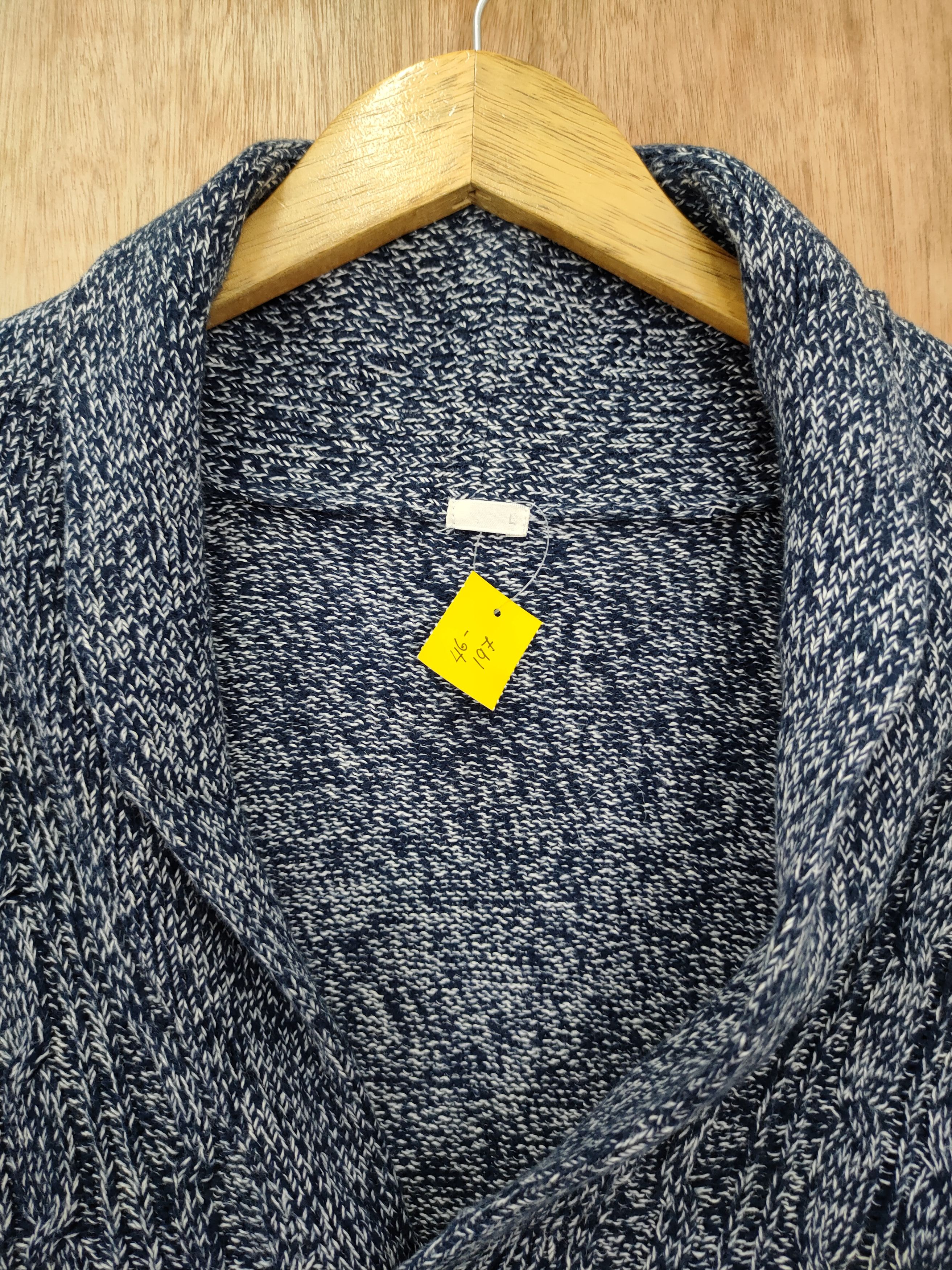 Homespun Knitwear DLL Japan cardigan cable knitwear like kurt cobain #46-197 Size US L / EU 52-54 / 3 - 5 Thumbnail
