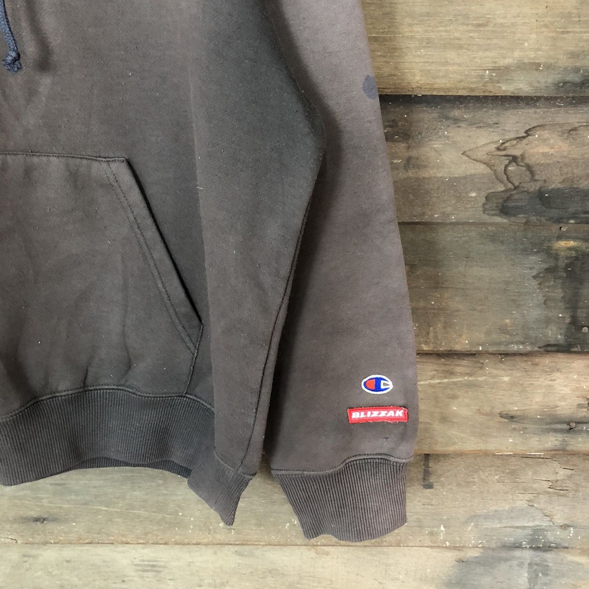 Champion DL Champion Blizzak Brown Faded Hoodie sweatshirt #5940 Size US L / EU 52-54 / 3 - 5 Thumbnail