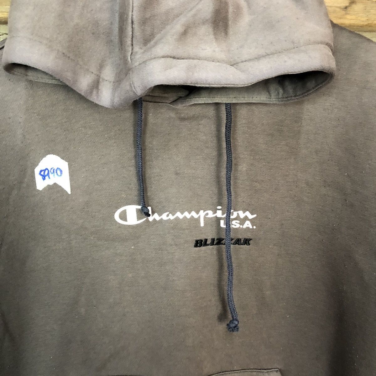Champion DL Champion Blizzak Brown Faded Hoodie sweatshirt #5940 Size US L / EU 52-54 / 3 - 6 Thumbnail