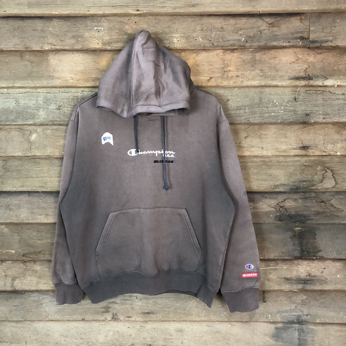 Champion DL Champion Blizzak Brown Faded Hoodie sweatshirt #5940 Size US L / EU 52-54 / 3 - 1 Thumbnail