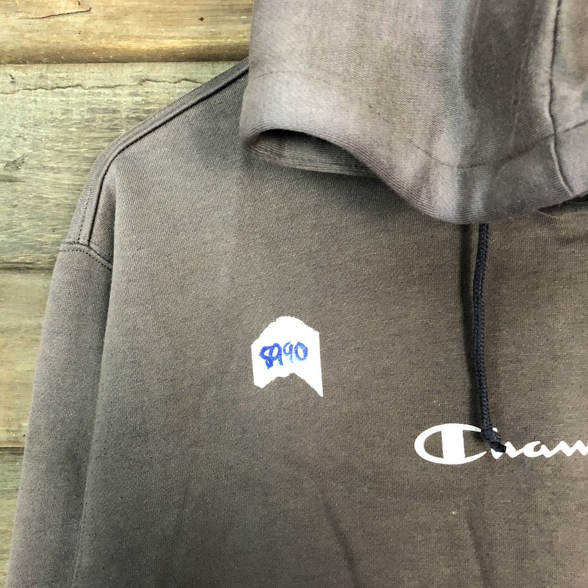 Champion DL Champion Blizzak Brown Faded Hoodie sweatshirt #5940 Size US L / EU 52-54 / 3 - 7 Thumbnail