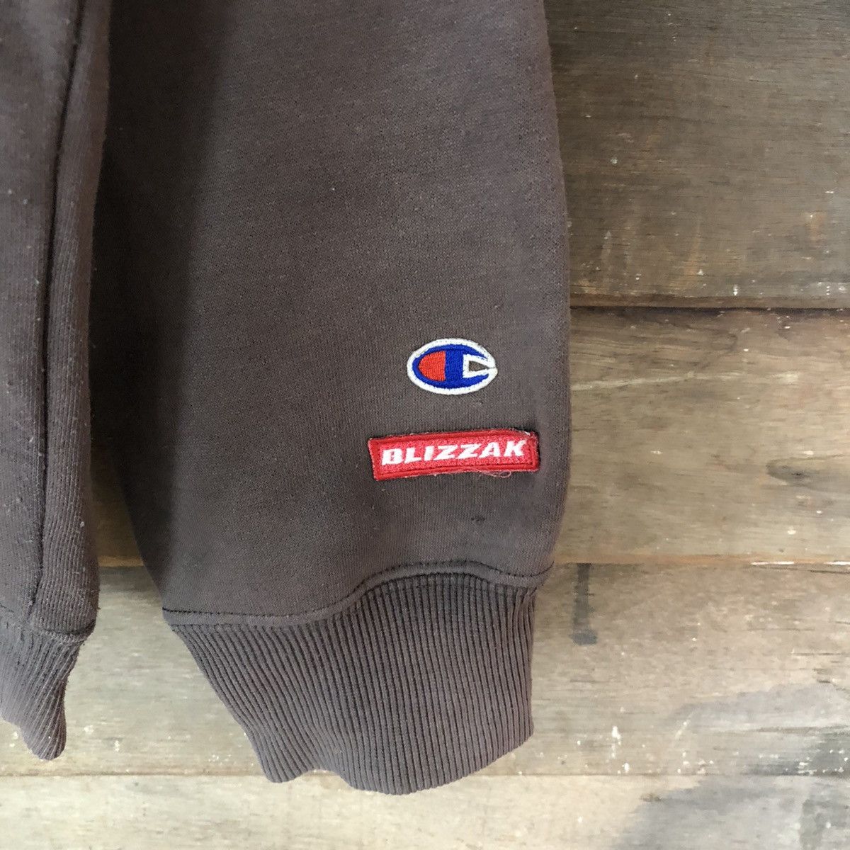 Champion DL Champion Blizzak Brown Faded Hoodie sweatshirt #5940 Size US L / EU 52-54 / 3 - 8 Thumbnail