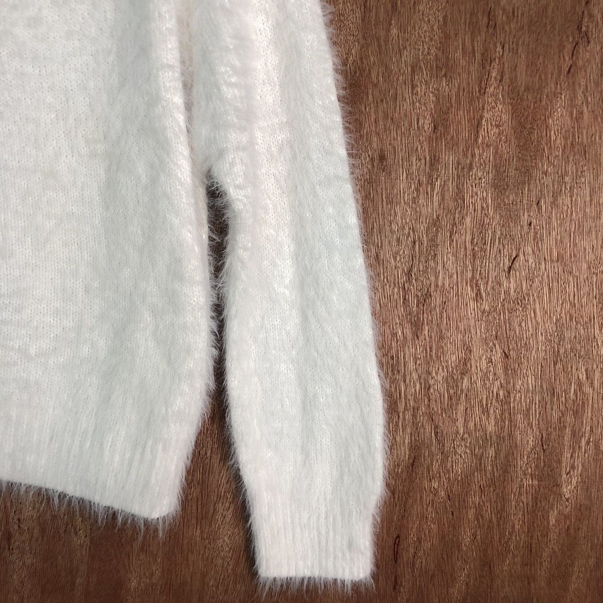 Homespun Knitwear × Japanese Brand DLL Khalita White MOhair Shag Shaggy Knitwear #c232 Size US M / EU 48-50 / 2 - 5 Thumbnail