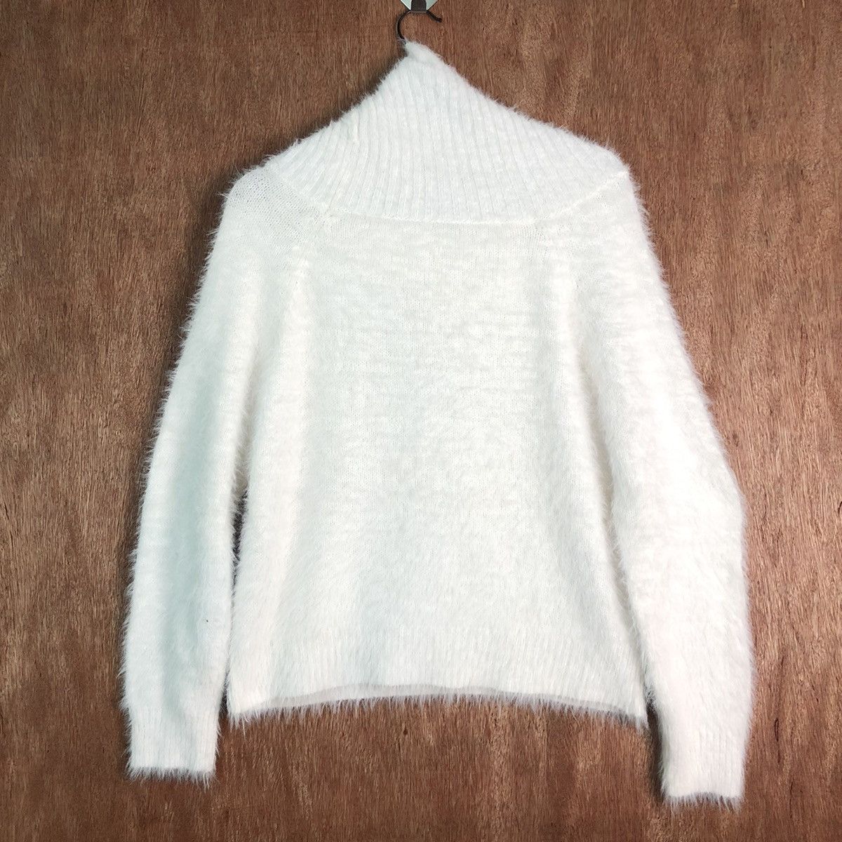 Homespun Knitwear × Japanese Brand DLL Khalita White MOhair Shag Shaggy Knitwear #c232 Size US M / EU 48-50 / 2 - 9 Thumbnail