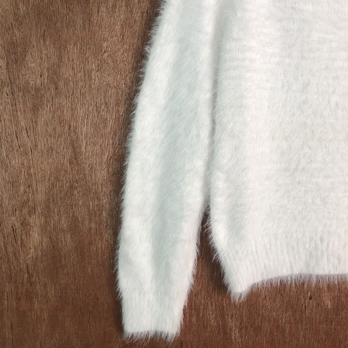 Homespun Knitwear × Japanese Brand DLL Khalita White MOhair Shag Shaggy Knitwear #c232 Size US M / EU 48-50 / 2 - 7 Thumbnail