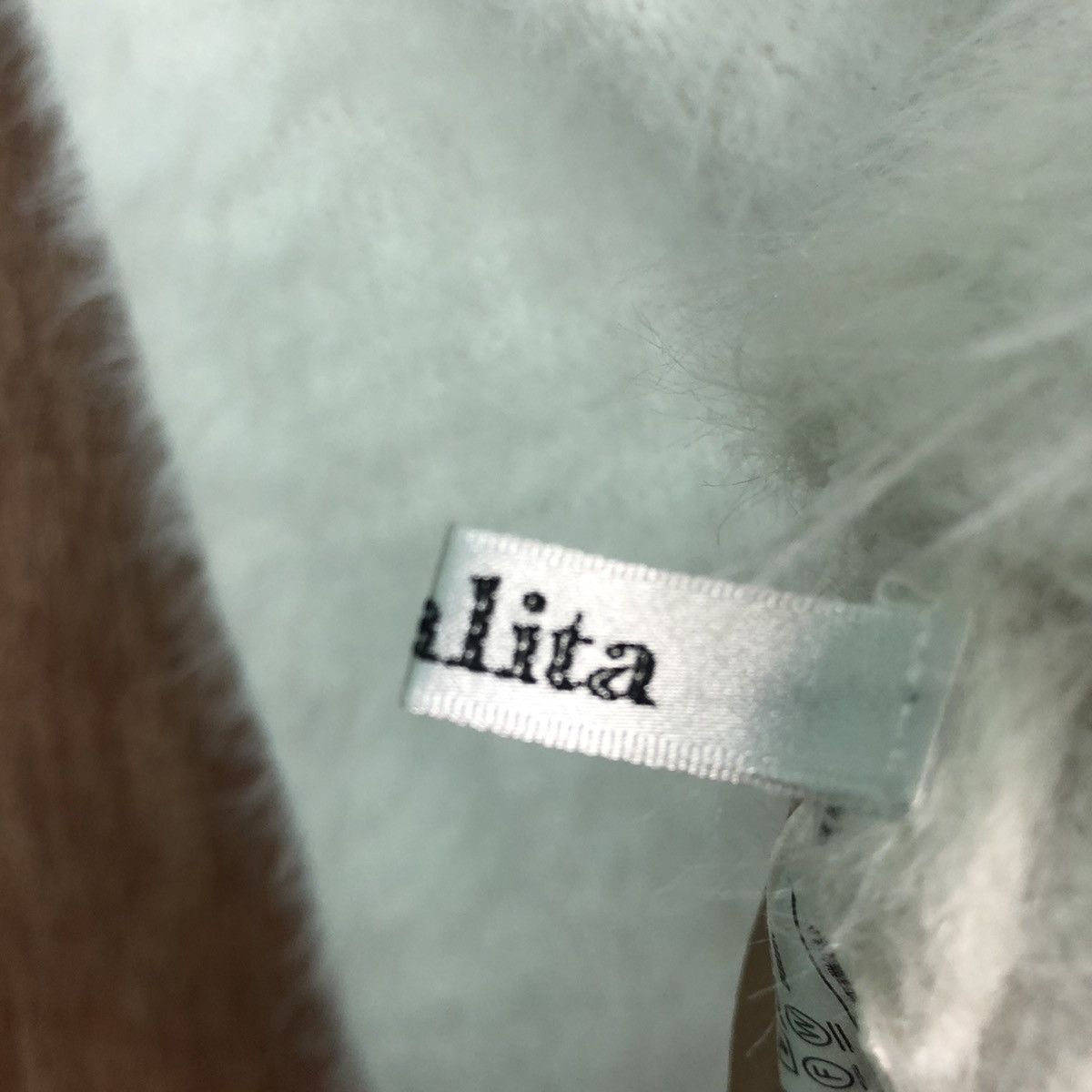 Homespun Knitwear × Japanese Brand DLL Khalita White MOhair Shag Shaggy Knitwear #c232 Size US M / EU 48-50 / 2 - 12 Thumbnail